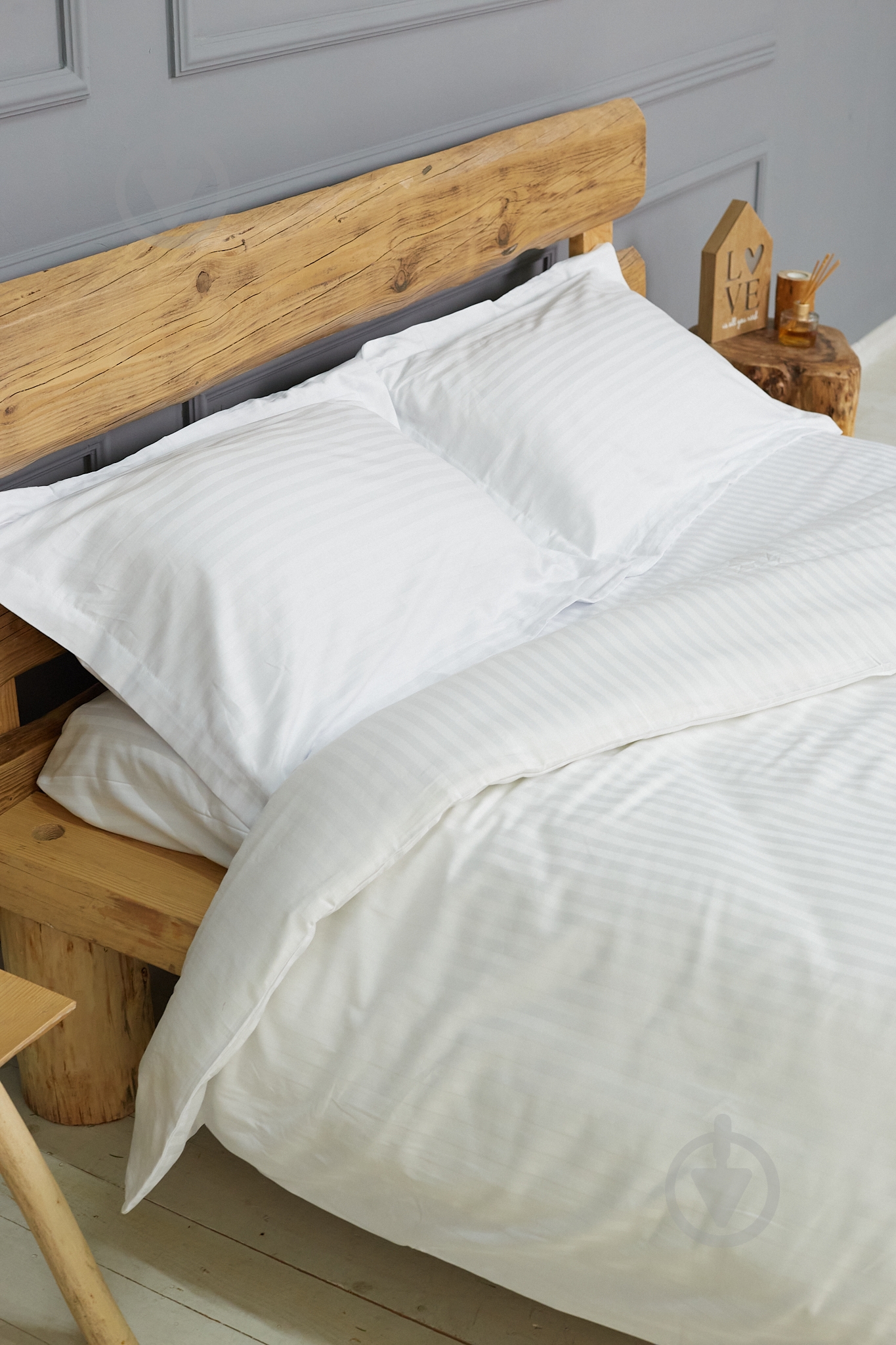 Комплект постельного белья евро белый премиум IDEAL TEXTILE - фото 4