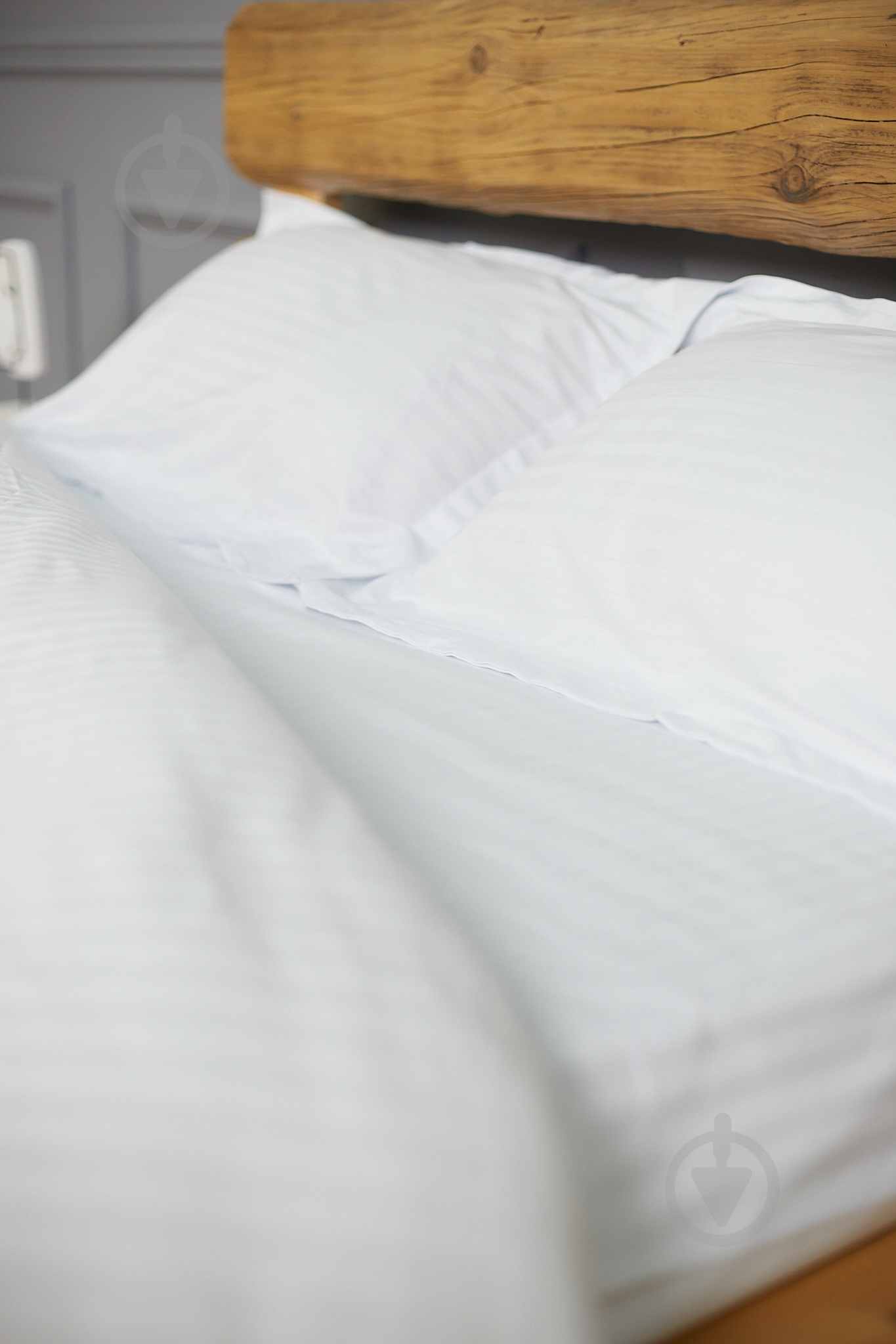 Комплект постельного белья евро белый премиум IDEAL TEXTILE - фото 3