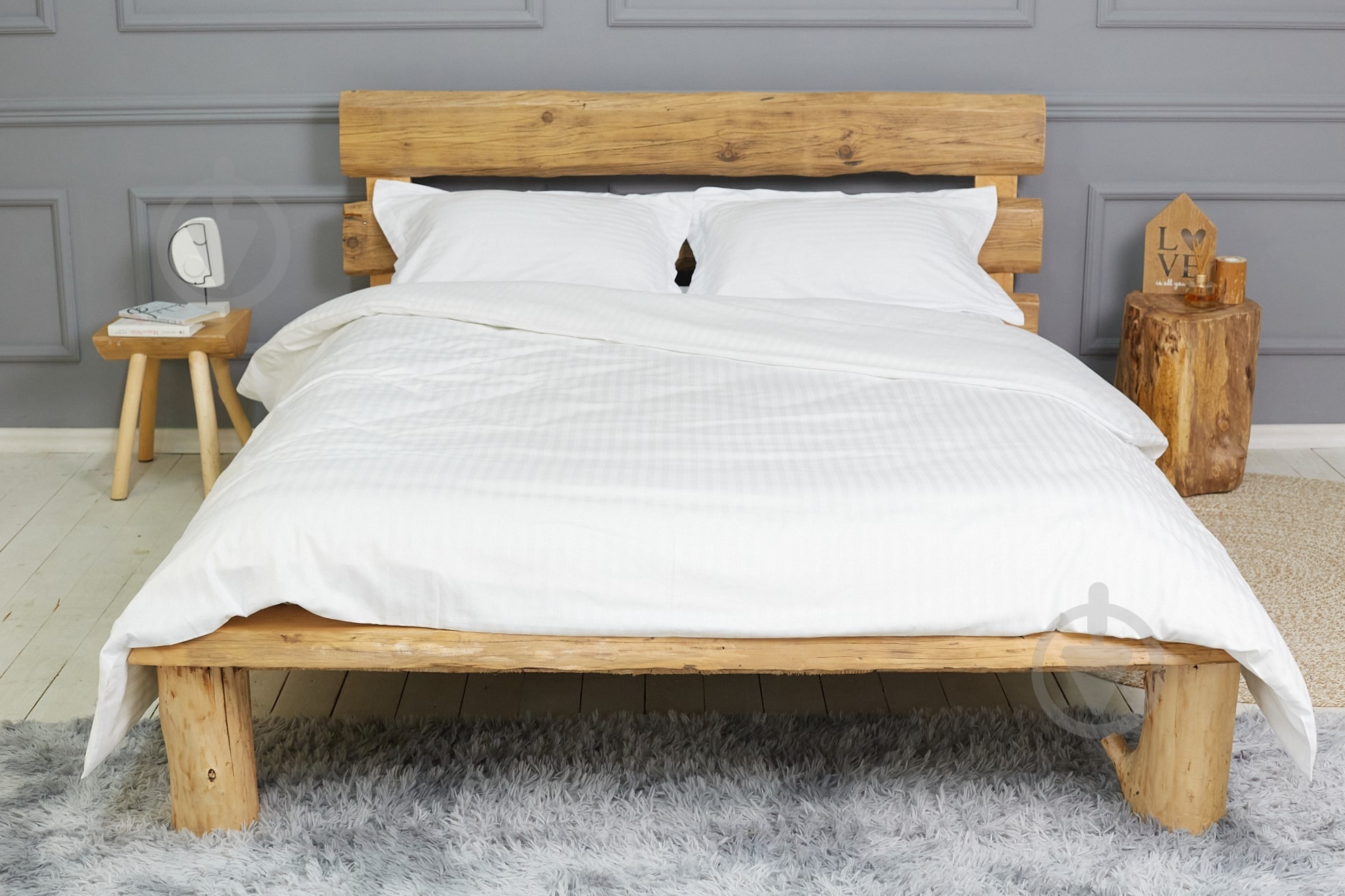 Комплект постельного белья евро белый премиум IDEAL TEXTILE - фото 5