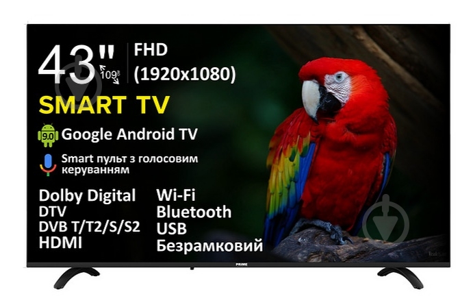 Телевізор PRIME Technics 43F12SG9FR - фото 1