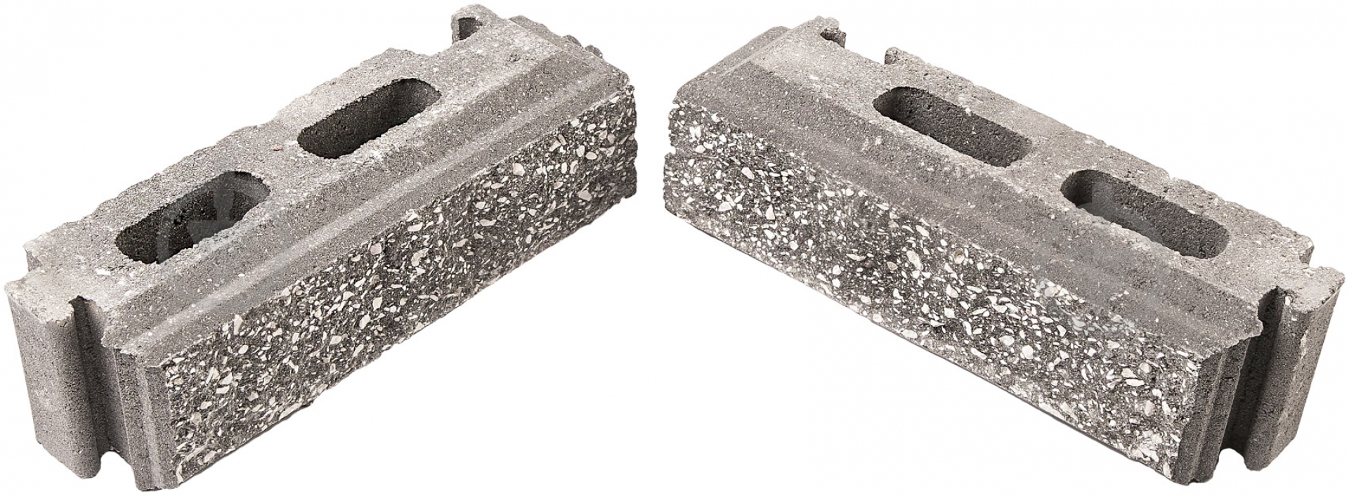 Елемент стовпа Кая 75x235x75 мм чорно-білий Моноліт-Брук (new 90139480) - фото 1