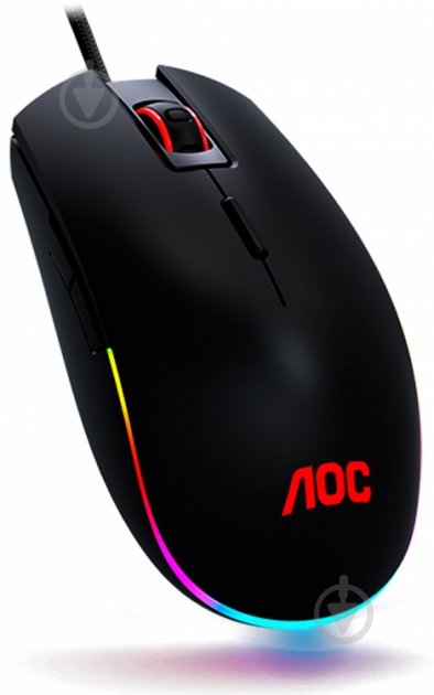 Мышь AOC GM500 RGB USB black (GM500DRBE) - фото 1
