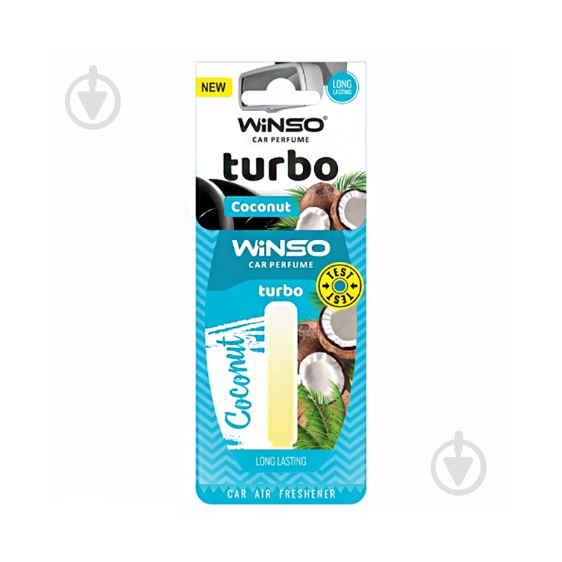 Ароматизатор подвесной WINSO Turbo Coconut 532720 55 мл - фото 1