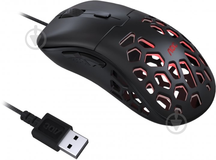 Мышь AOC PMW3389 Ultra-Light black (GM510B) - фото 5 Мышь AOC PMW3389 Ultra-Light black (GM510B) - фото 5