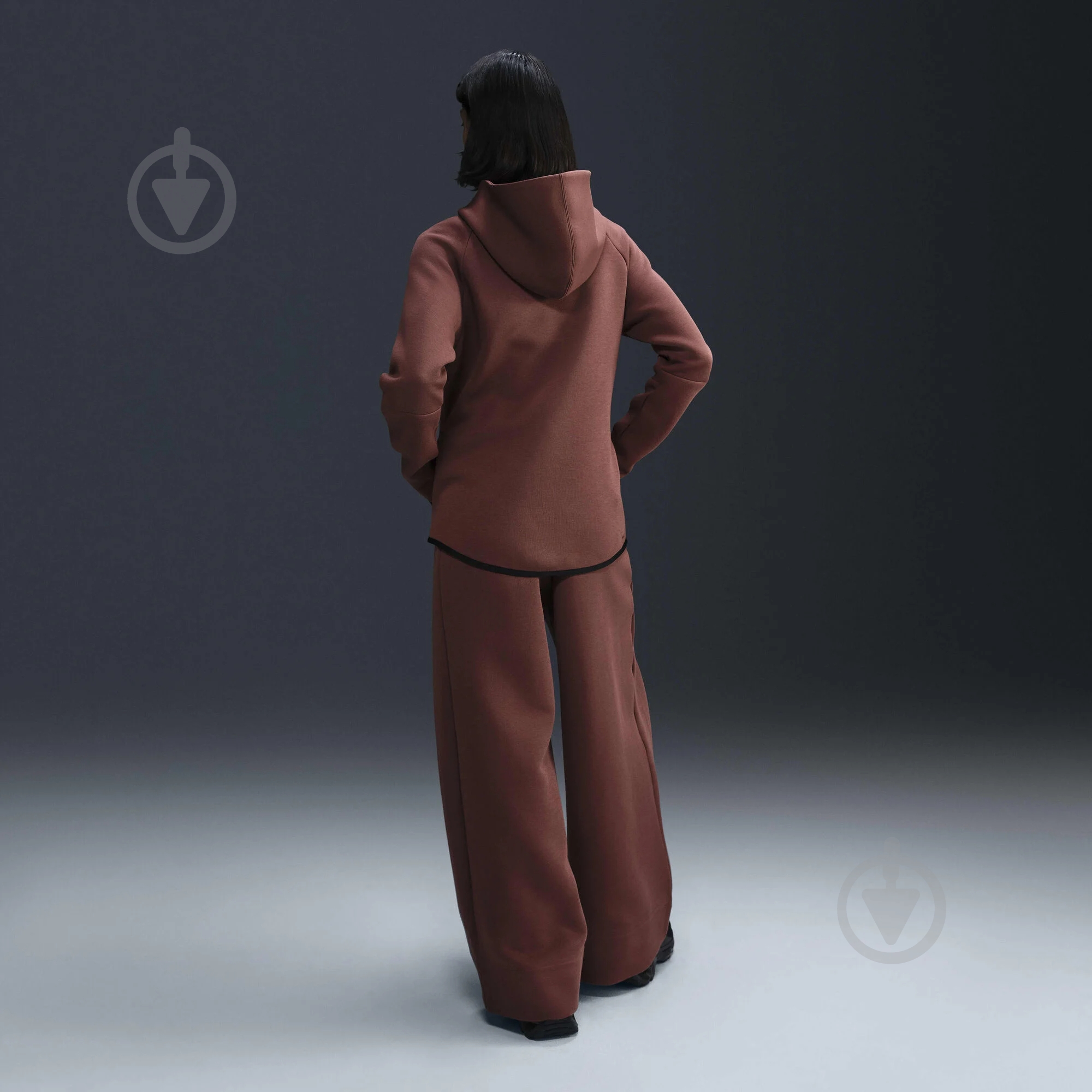 Джемпер Nike W NSW TCH FLC MR JGGR HV6747-218 р.XS коричневый - фото 10