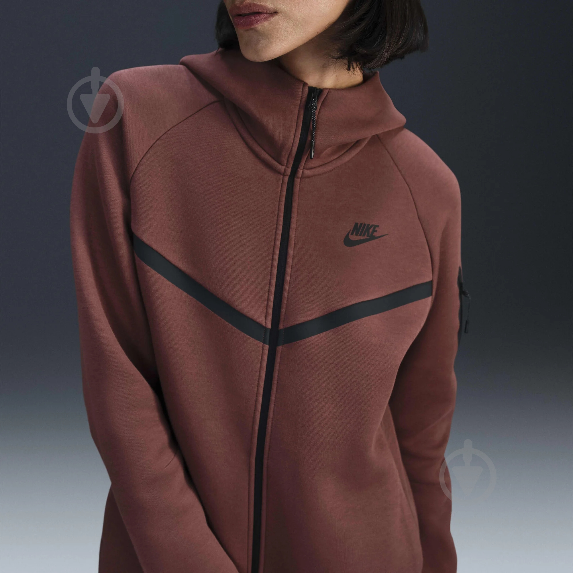 Джемпер Nike W NSW TCH FLC MR JGGR HV6747-218 р.XS коричневый - фото 7