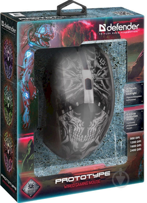 Мышка Defender Prototype GM-670L USB black (52670) - фото 4 Мышка Defender Prototype GM-670L USB black (52670) - фото 4