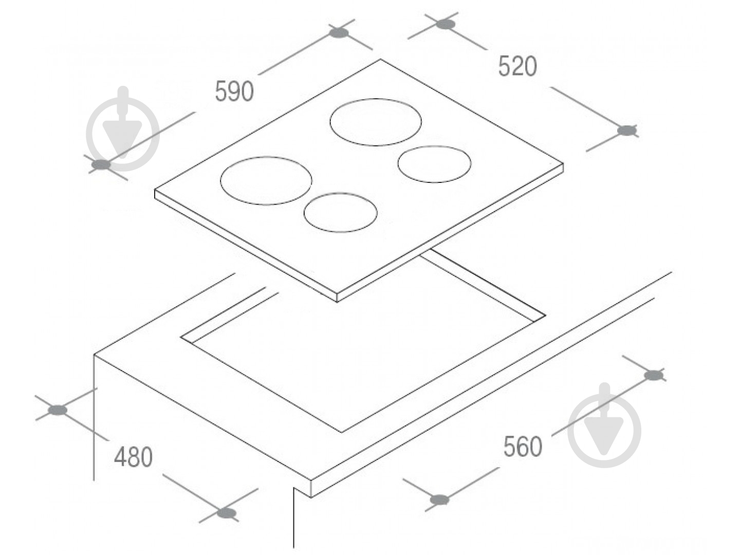 Варочная поверхность индукционная Candy CI642CWTT - фото 2