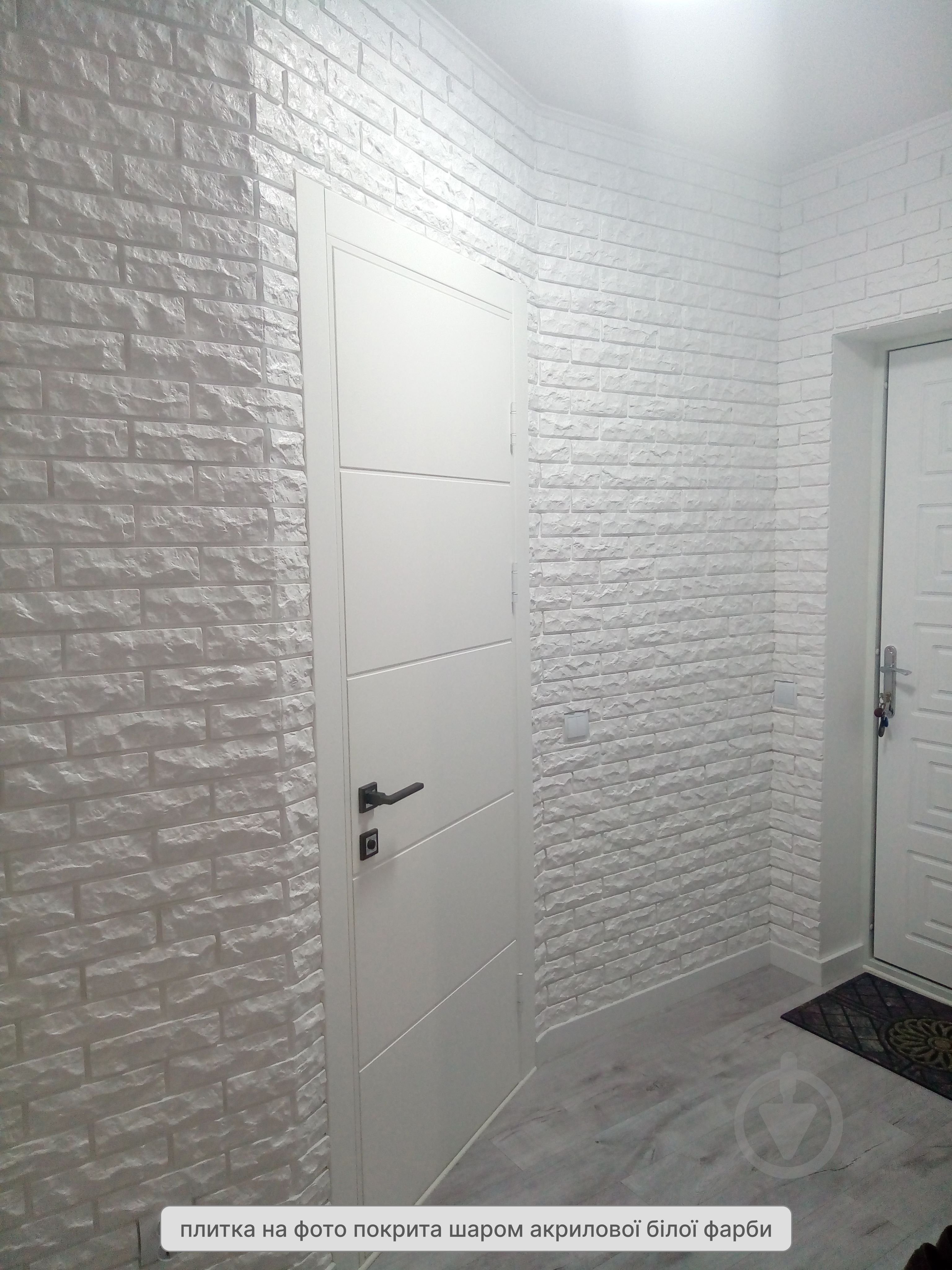 Плитка гипсовая прямая Саватекс Декор Кирпич мраморный белый 0,48 кв.м - фото 5