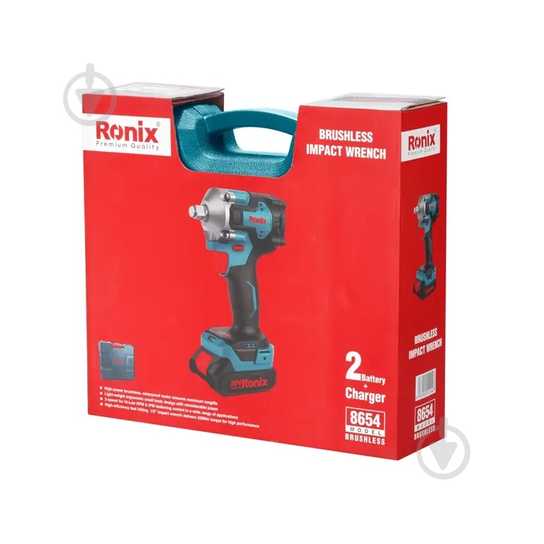 Гайковерт аккумуляторный Ronix 350 Нм 8654 - фото 10