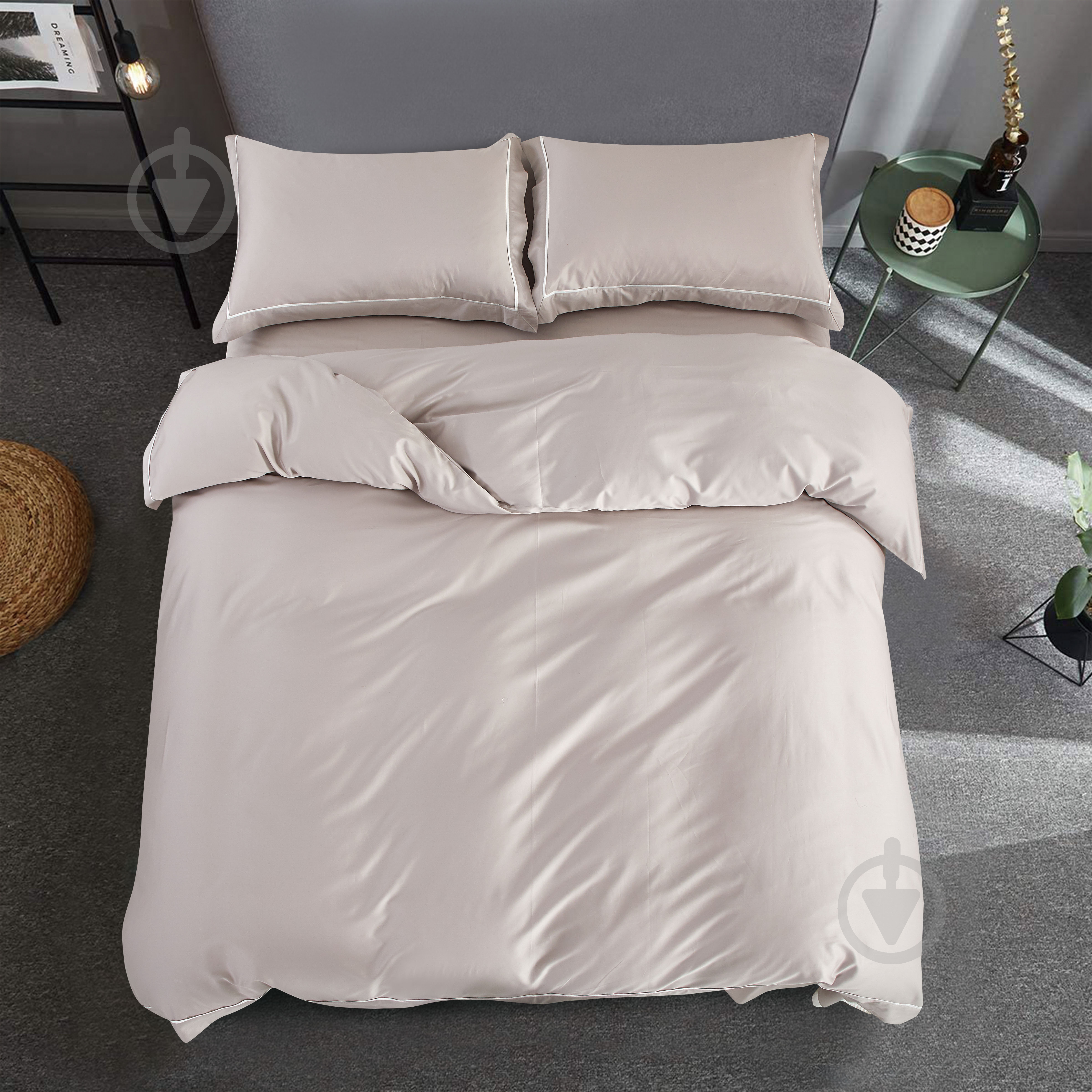 Пододеяльник Solid 200x220 см мокко La Nuit - фото 1 Пододеяльник Solid 200x220 см мокко La Nuit - фото 1