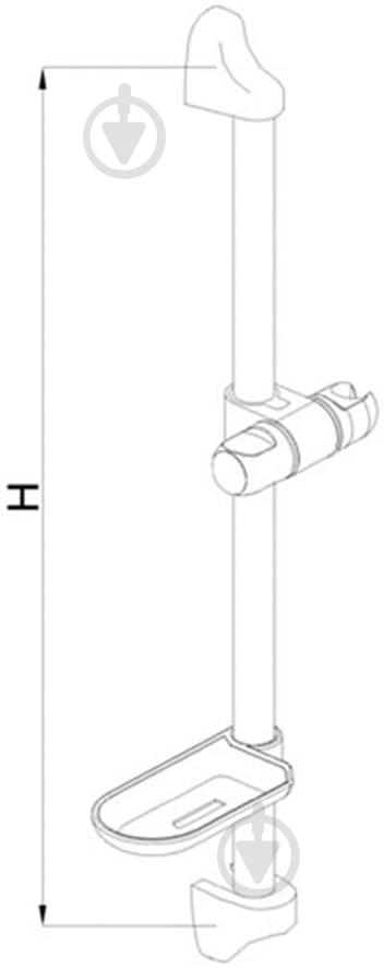 Штанга для душа Rubineta Practic 621009 - фото 2