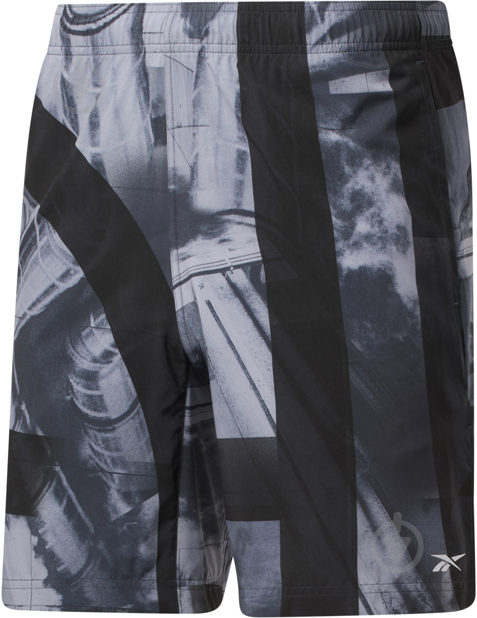 Шорти Reebok AUSTIN - FLAT ON YOUR BCK GI8424 р. L чорно-сіро-білий - фото 2