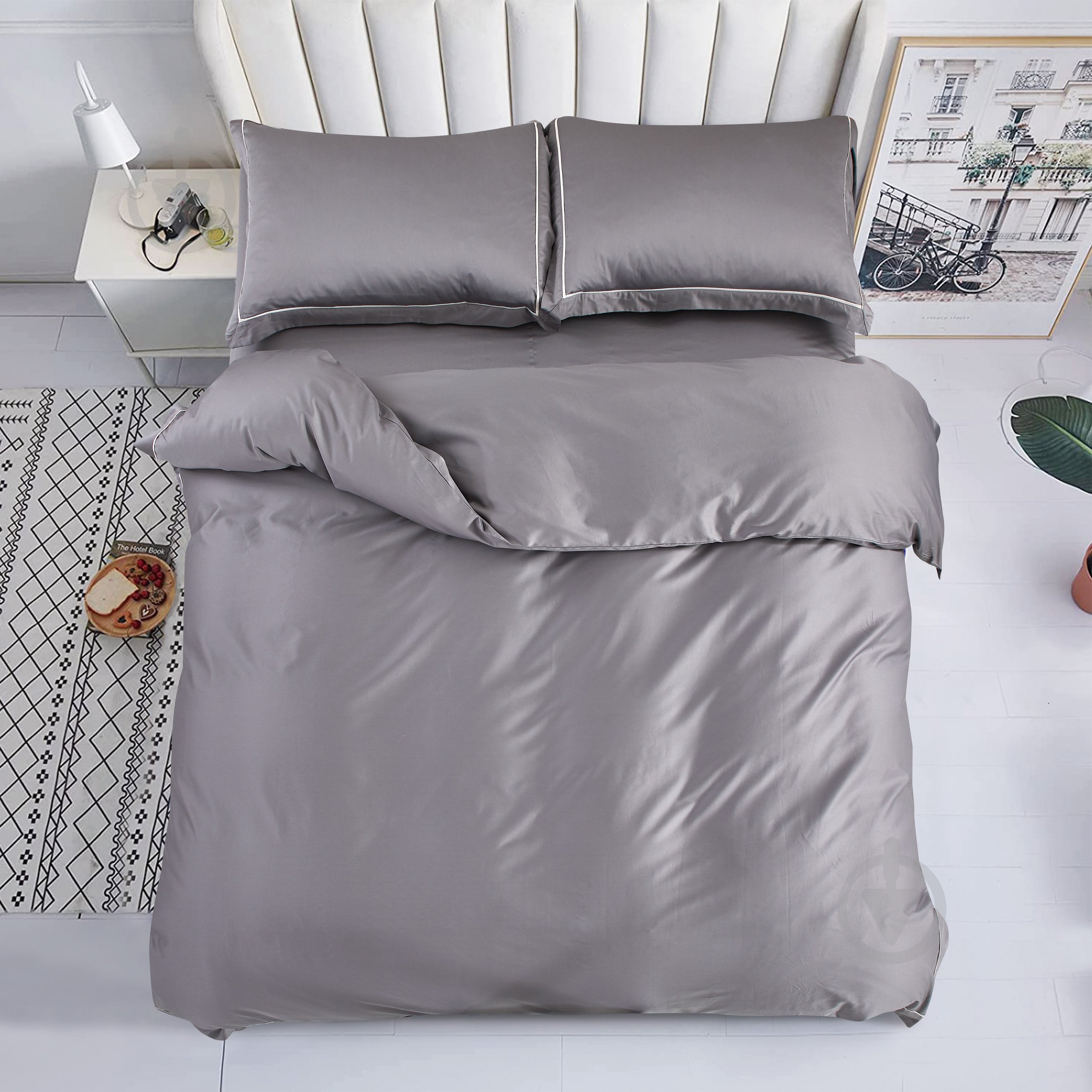 Пододеяльник Solid 160x220 см темно-бежевый La Nuit - фото 1 Пододеяльник Solid 160x220 см темно-бежевый La Nuit - фото 1