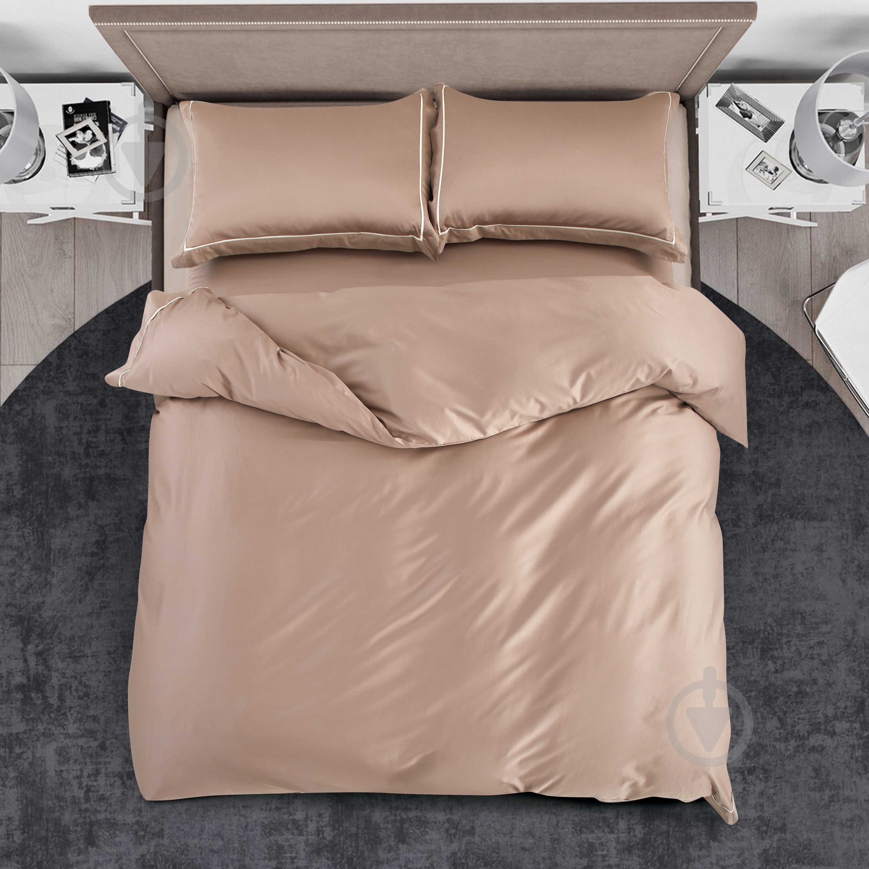 Пододеяльник Solid 200x220 см серый La Nuit - фото 1 Пододеяльник Solid 200x220 см серый La Nuit - фото 1