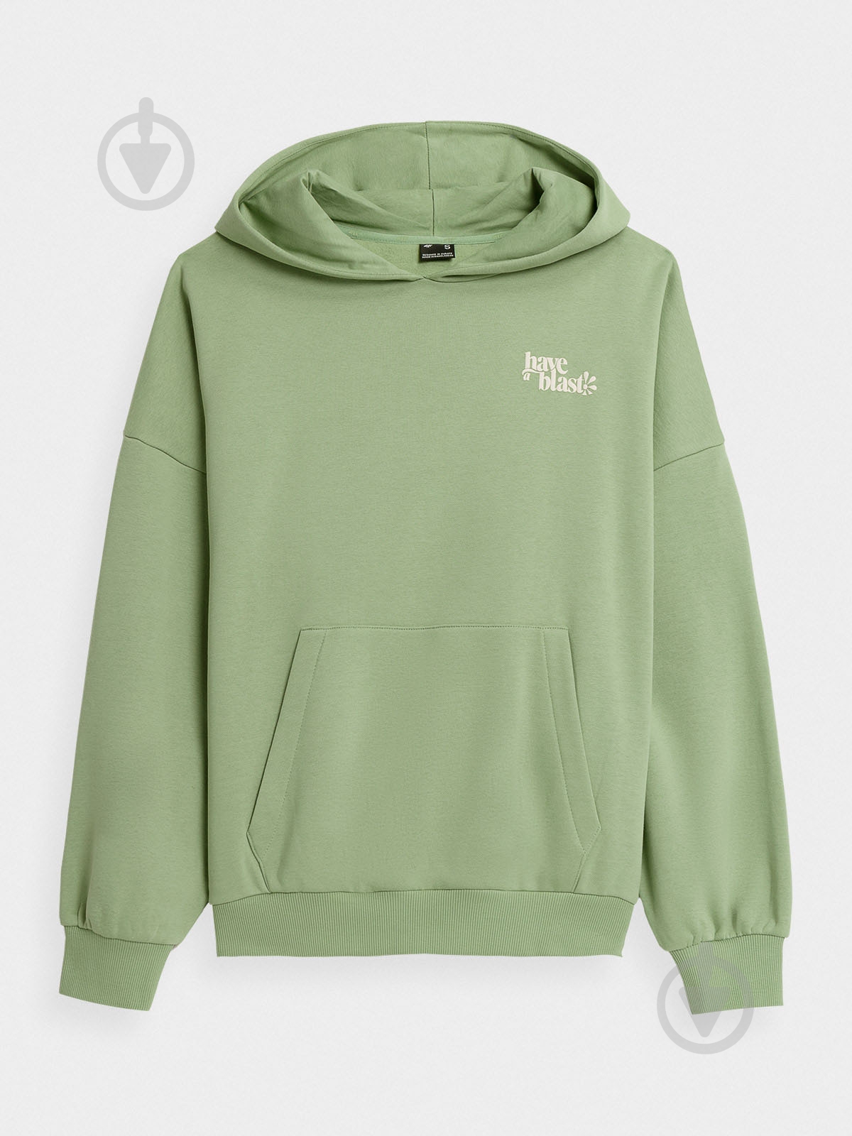 Джемпер 4F SWEATSHIRT F698 4FAW23TSWSF698-44S р.XL зелений - фото 1