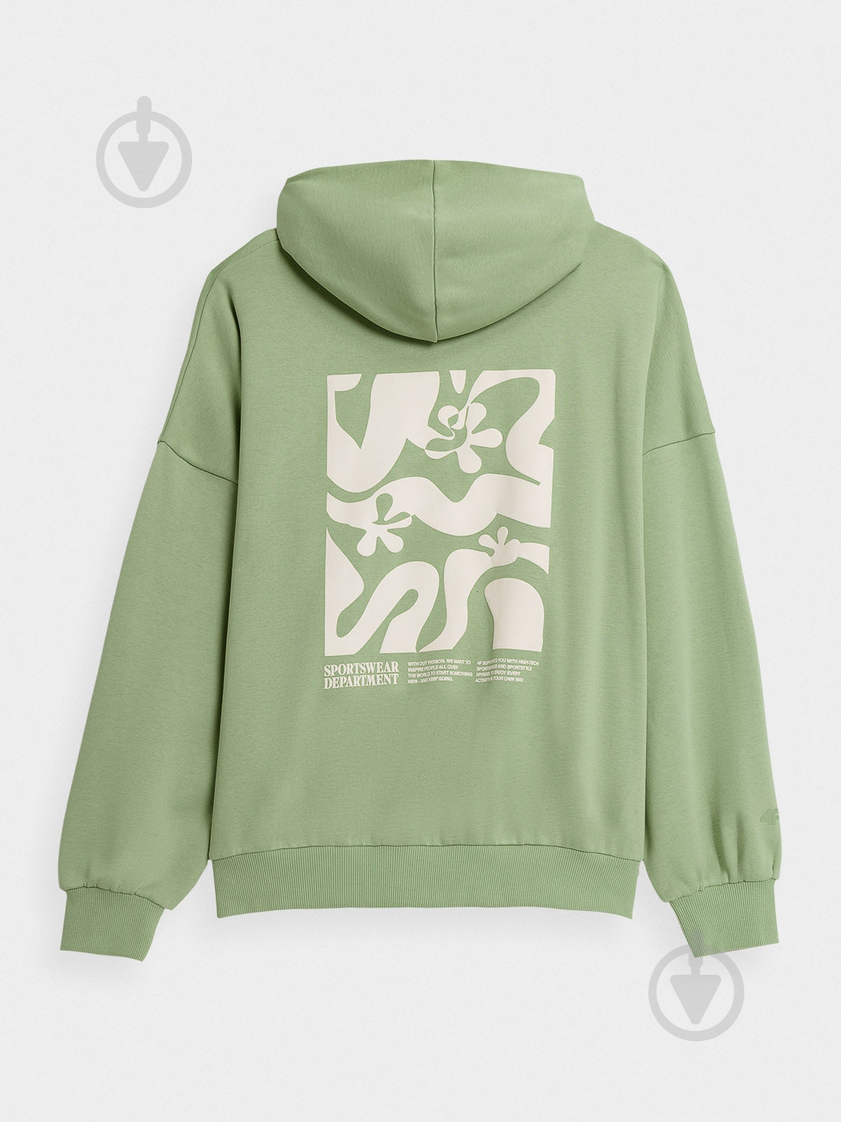 Джемпер 4F SWEATSHIRT F698 4FAW23TSWSF698-44S р.XL зелений - фото 2
