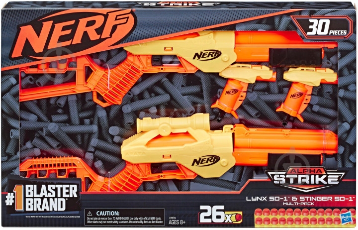 Бластер Nerf Wolf Alfa Strike LR-1 E7567 - фото 6 Бластер Nerf Wolf Alfa Strike LR-1 E7567 - фото 6