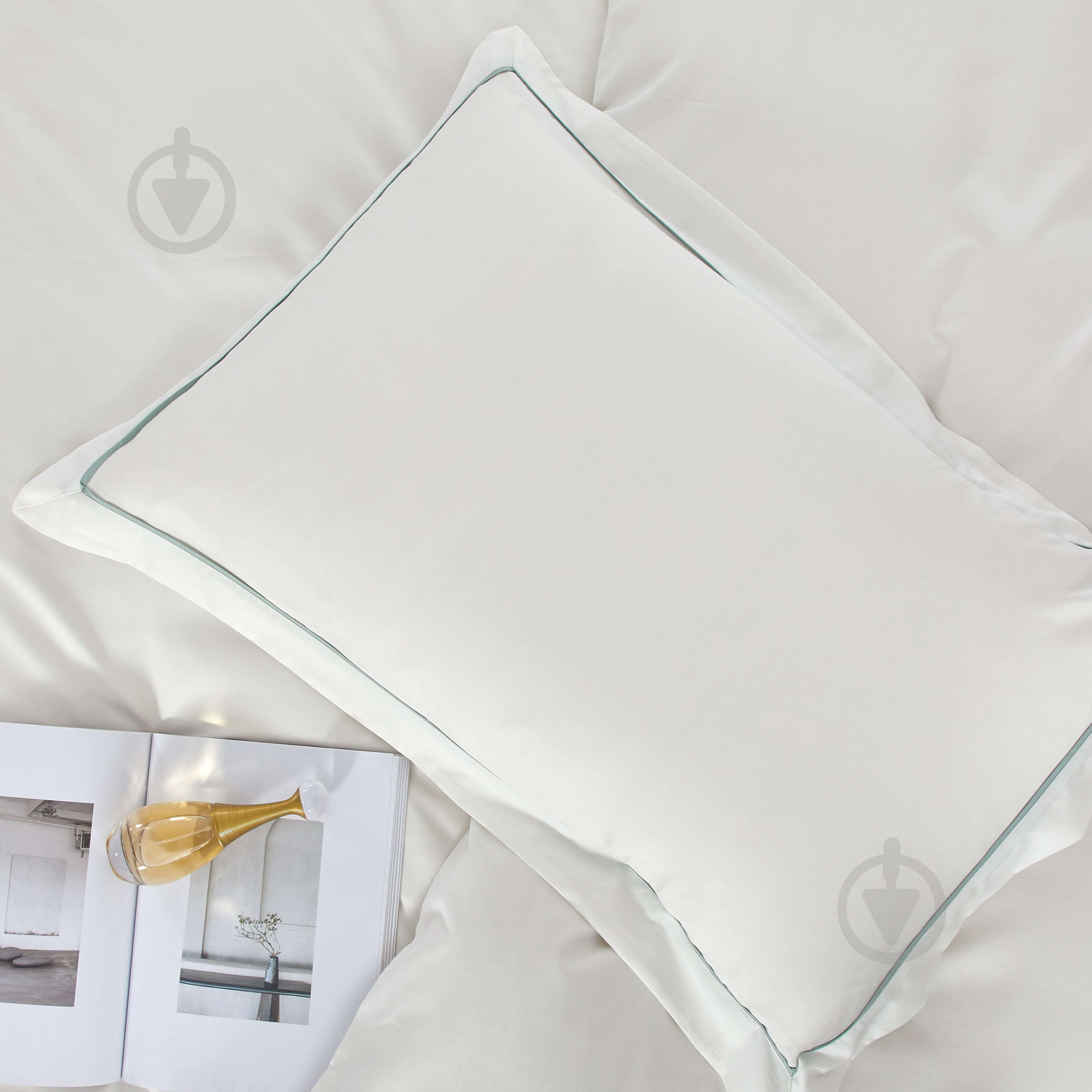 Пододеяльник Solid 160x220 см белый La Nuit - фото 2