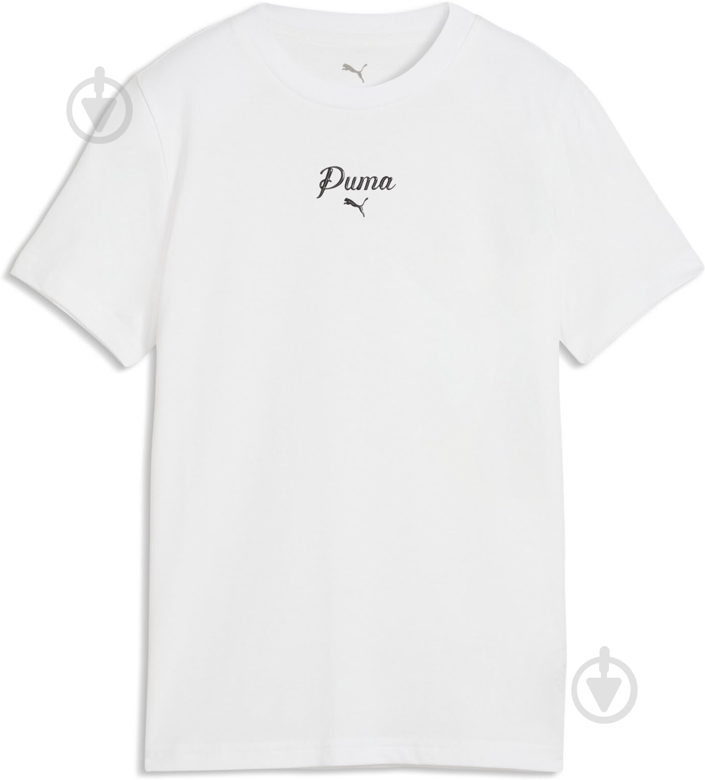 Футболка Puma ESS SCRIPT Tee G 69254202 р.164 белый - фото 1