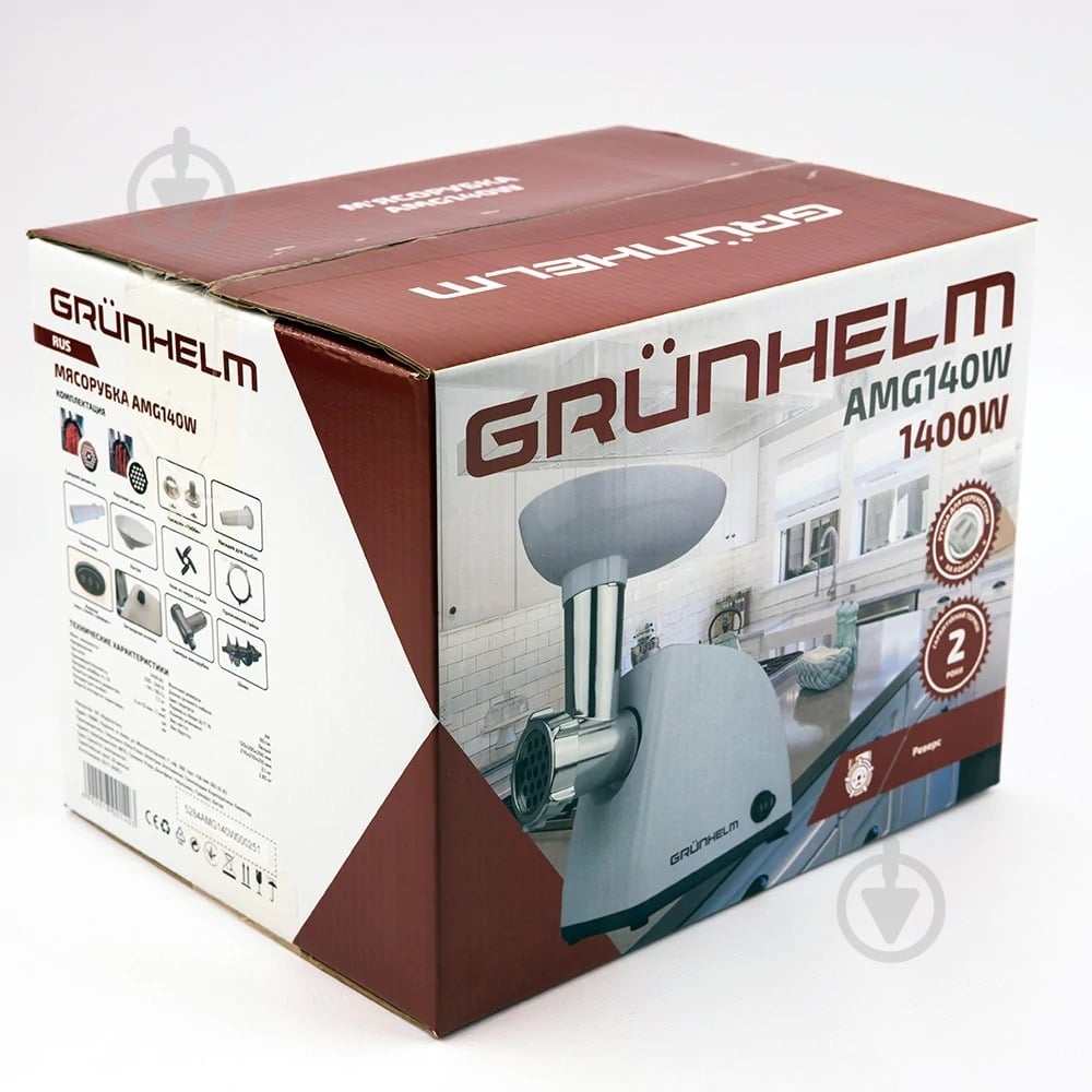 М'ясорубка Grunhelm AMG140W - фото 8