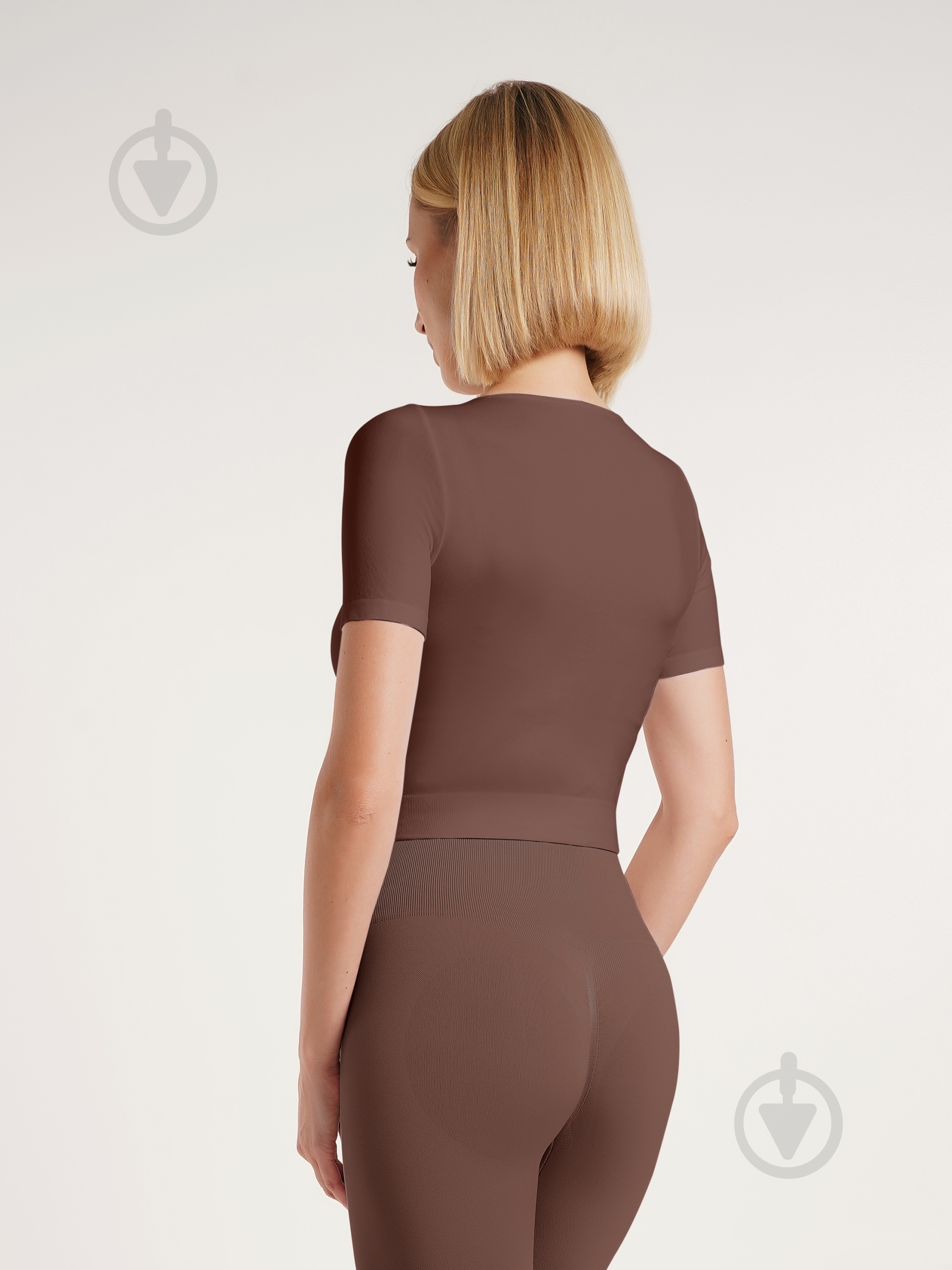 Футболка с коротким рукавом Giulia Crop t-shirt deep taupe р.L/XL коричневый - фото 2 Футболка с коротким рукавом Giulia Crop t-shirt deep taupe р.L/XL коричневый - фото 2