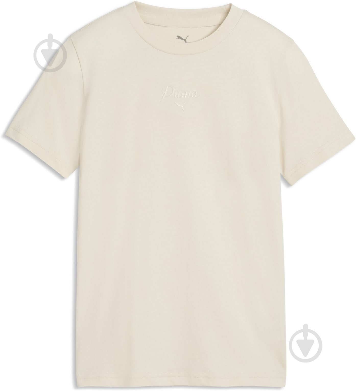 Футболка Puma ESS SCRIPT Tee G 69254287 р.176 бежевый - фото 1