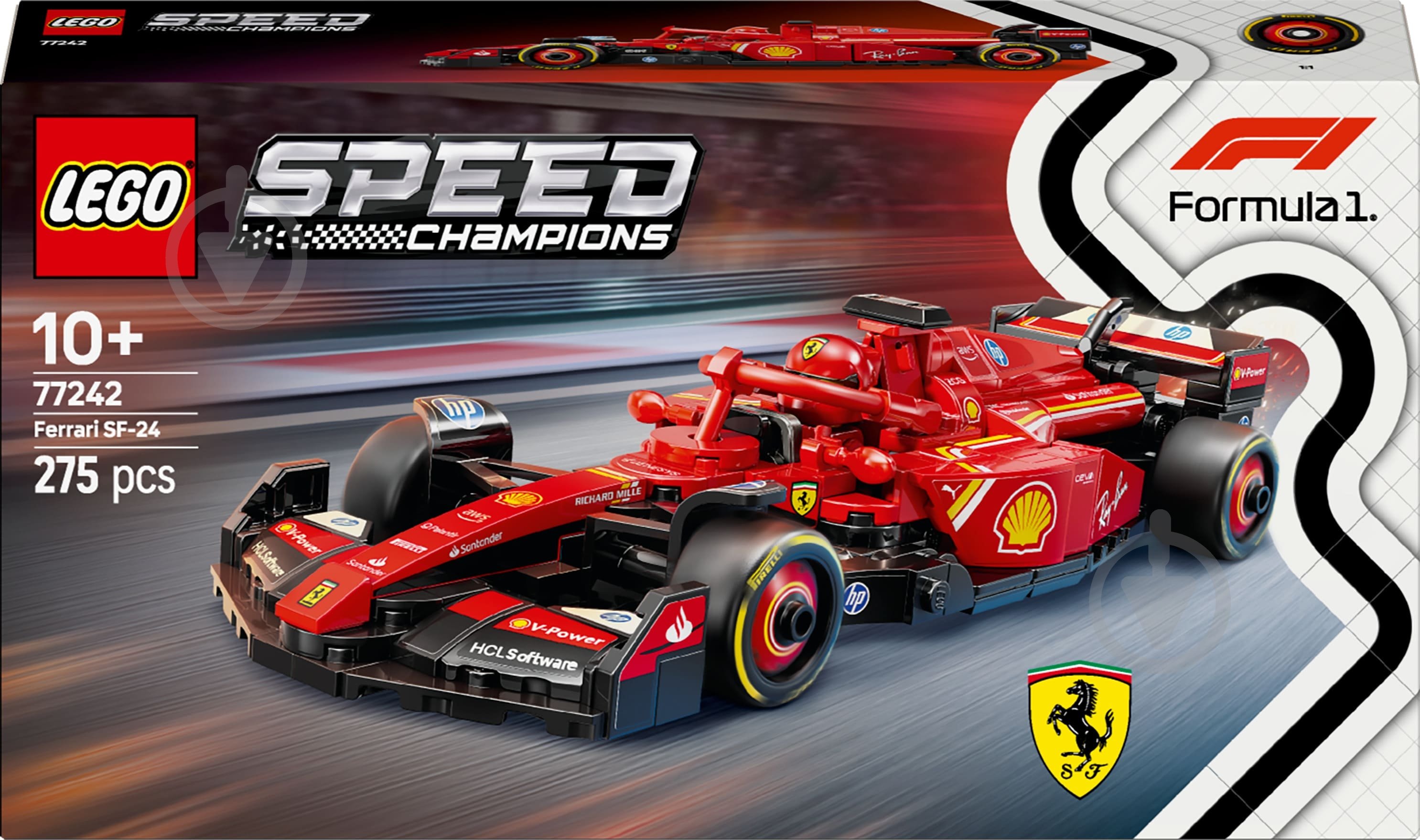 Конструктор LEGO Speed Champions Автомобіль для перегонів F1® Ferrari SF-24 77242 - фото 1