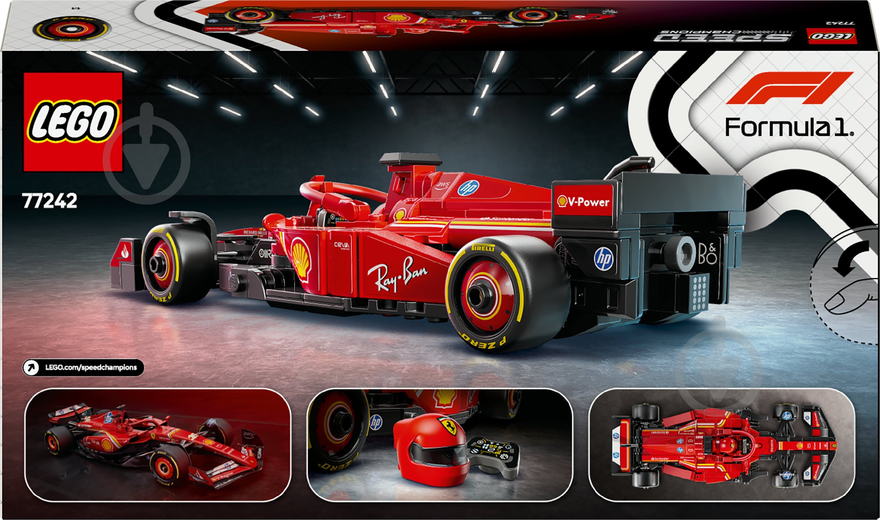 Конструктор LEGO Speed Champions Автомобіль для перегонів F1® Ferrari SF-24 77242 - фото 2