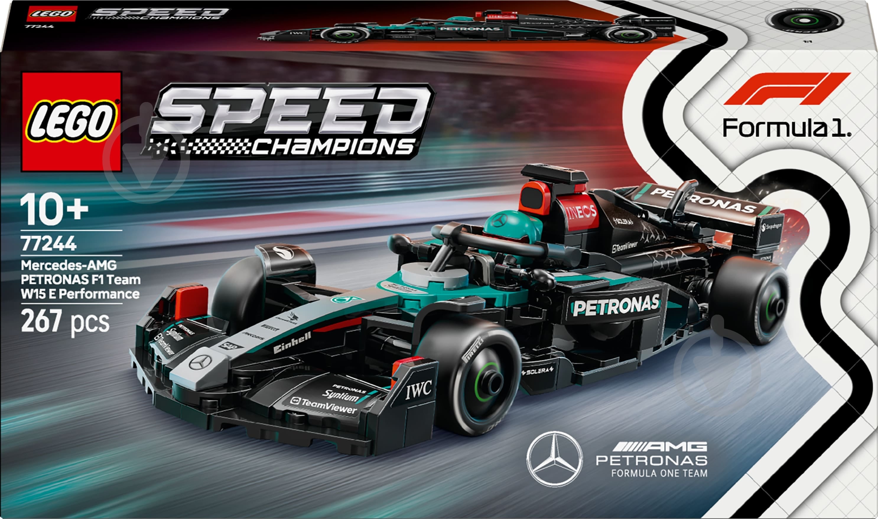 Конструктор LEGO Speed Champions Автомобіль для перегонів Mercedes-AMG F1® W15 77244 - фото 1