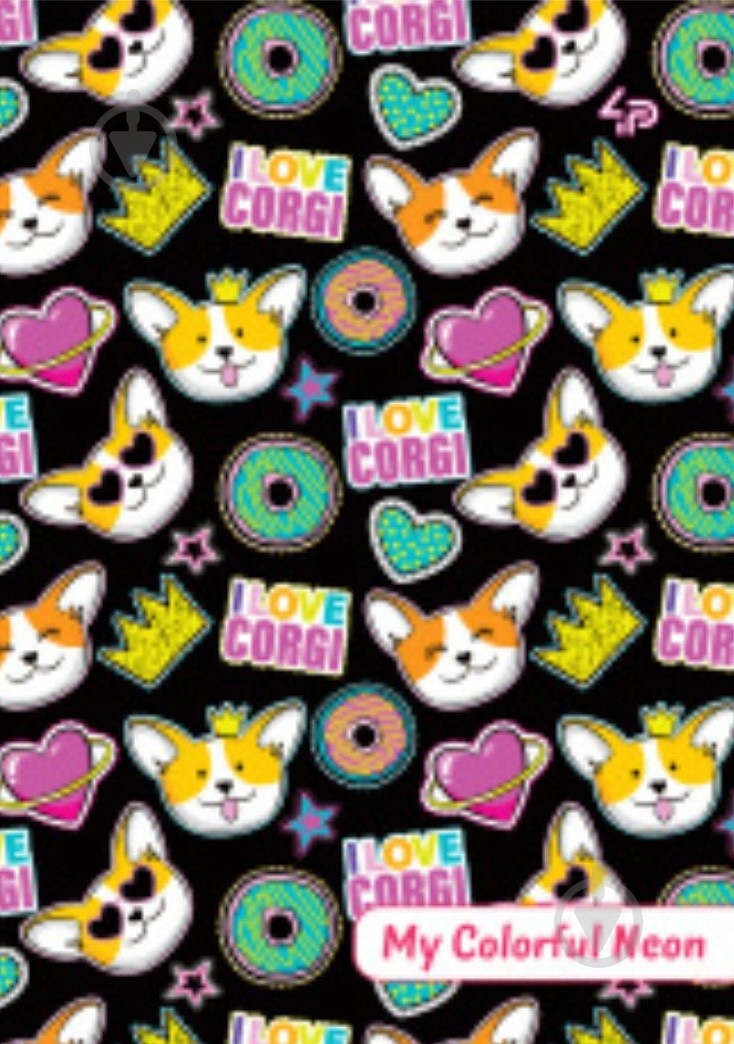 Блокнот для записей Neon pattern dogs А6 Profiplan - фото 1