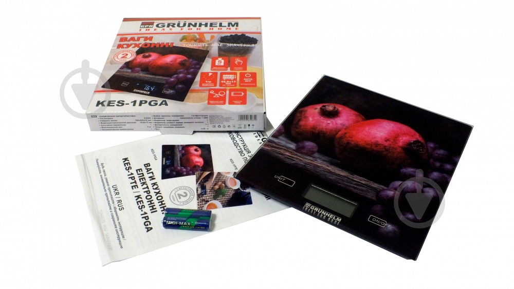 Весы кухонные Grunhelm KES-1PGA - фото 6