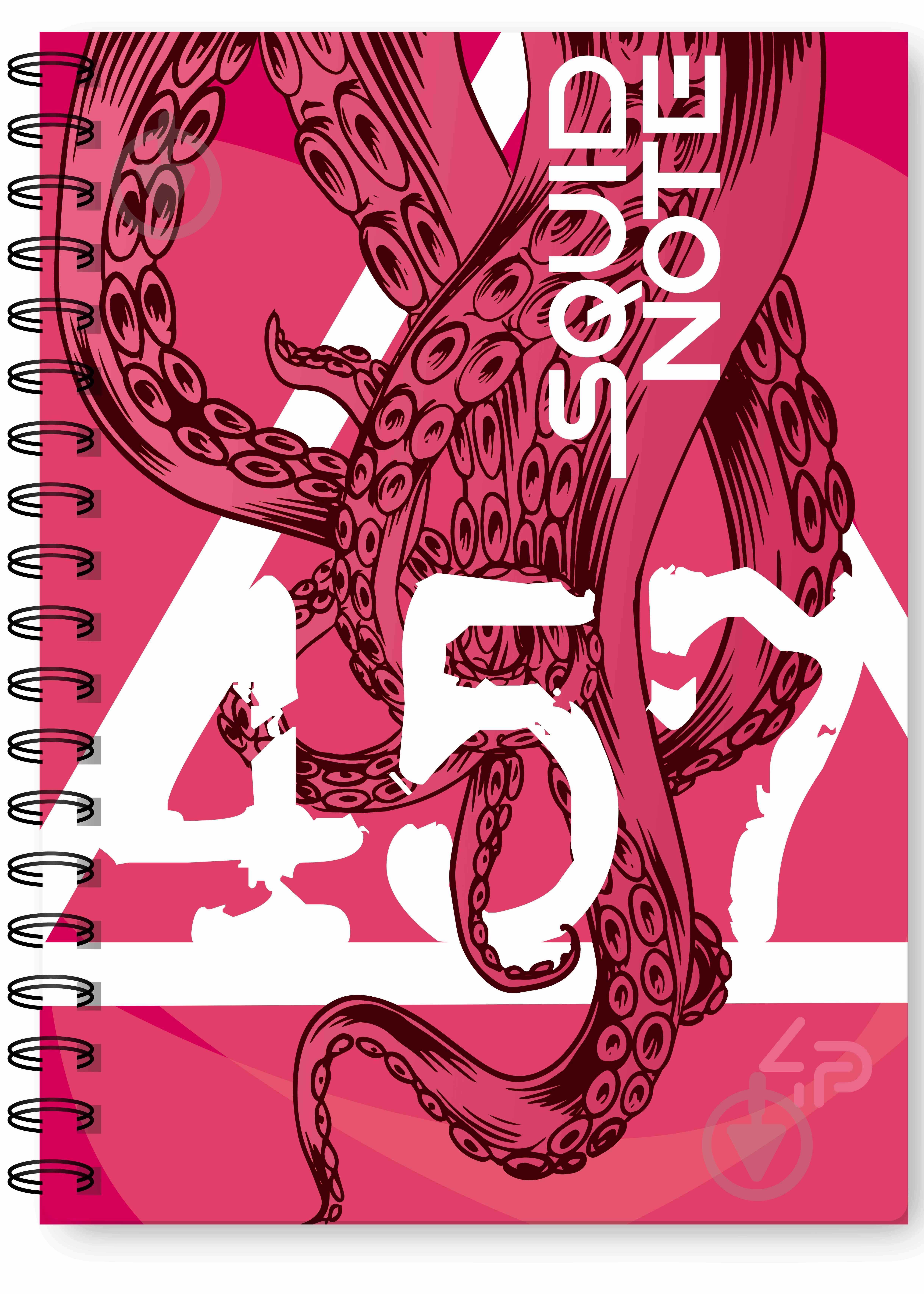 Нотатник 4PROFI Squid note red A5 - фото 1