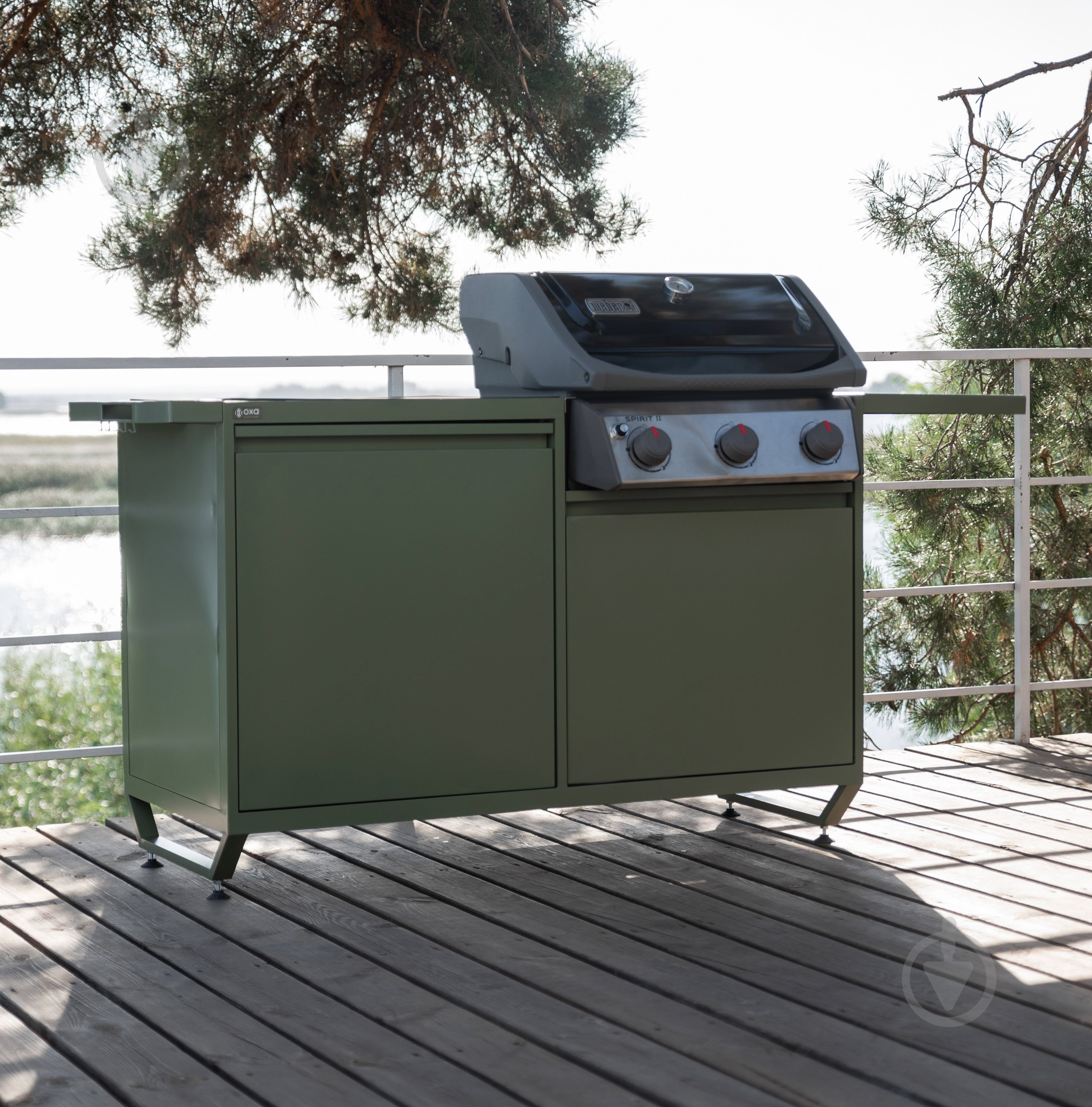 Модуль OXA Подвійний модуль під газовий гриль + полиця під соуси оХа AIR - фото 1 Модуль OXA Подвійний модуль під газовий гриль + полиця під соуси оХа AIR - фото 1