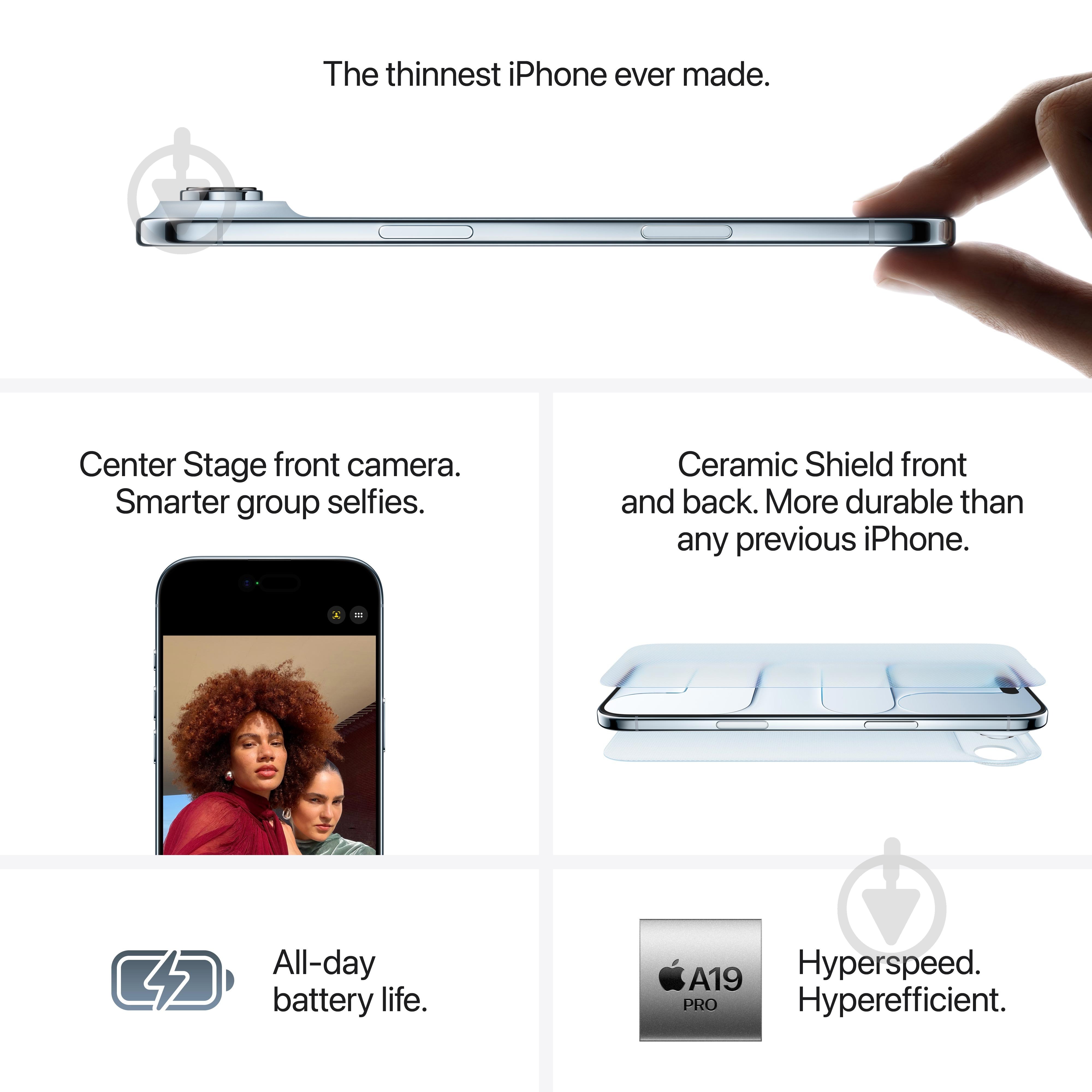 Смартфон Apple iPhone Air 1TB Light Gold (MG2Y4AF/A) - фото 6