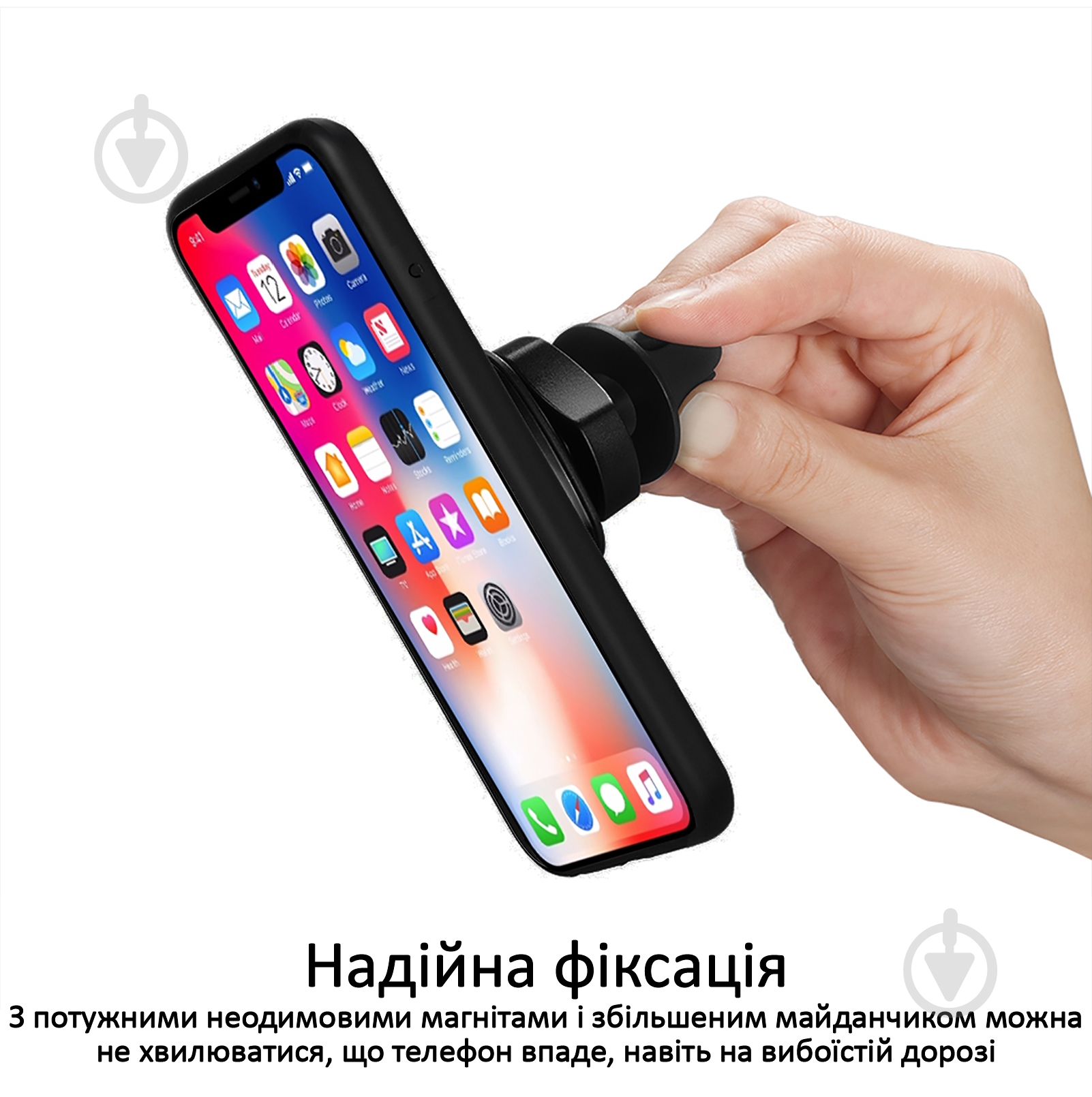 Тримач магнітний Promate AirGrip-2 червоний - фото 3