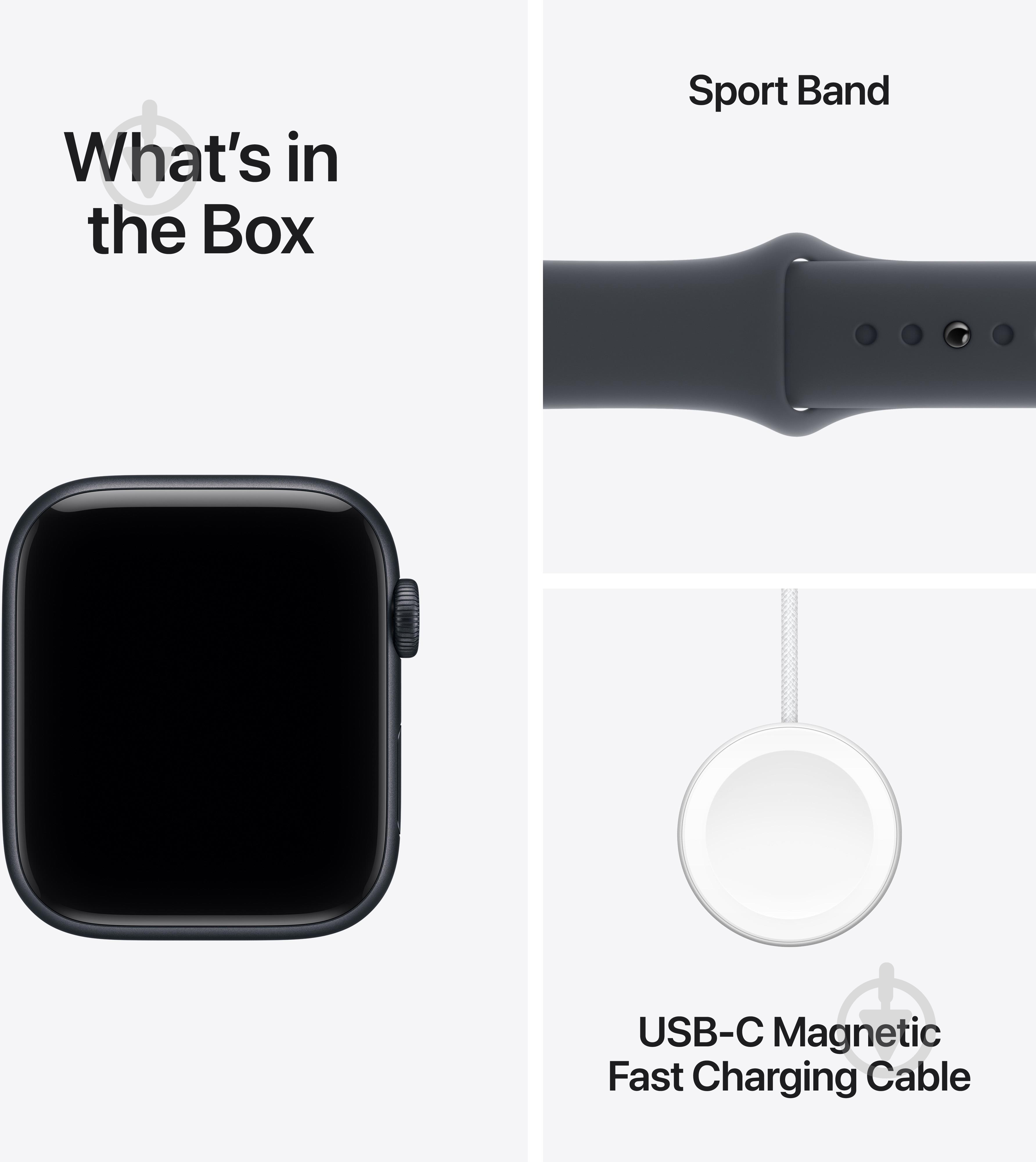 Смарт-годинник Apple Watch SE 3 GPS 40mm Midnight Aluminium Case with Midnight Sport Band - M/L (MEHC4RK/A) - фото 8
