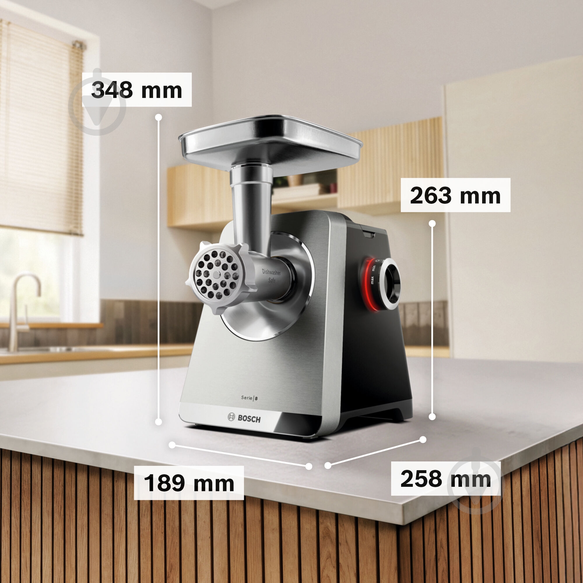 М'ясорубка Bosch MultiPower Серія 8 MFWS820M - фото 3