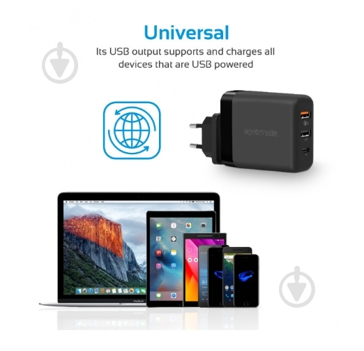 Зарядное устройство Promate powerhub-qc.black - фото 4
