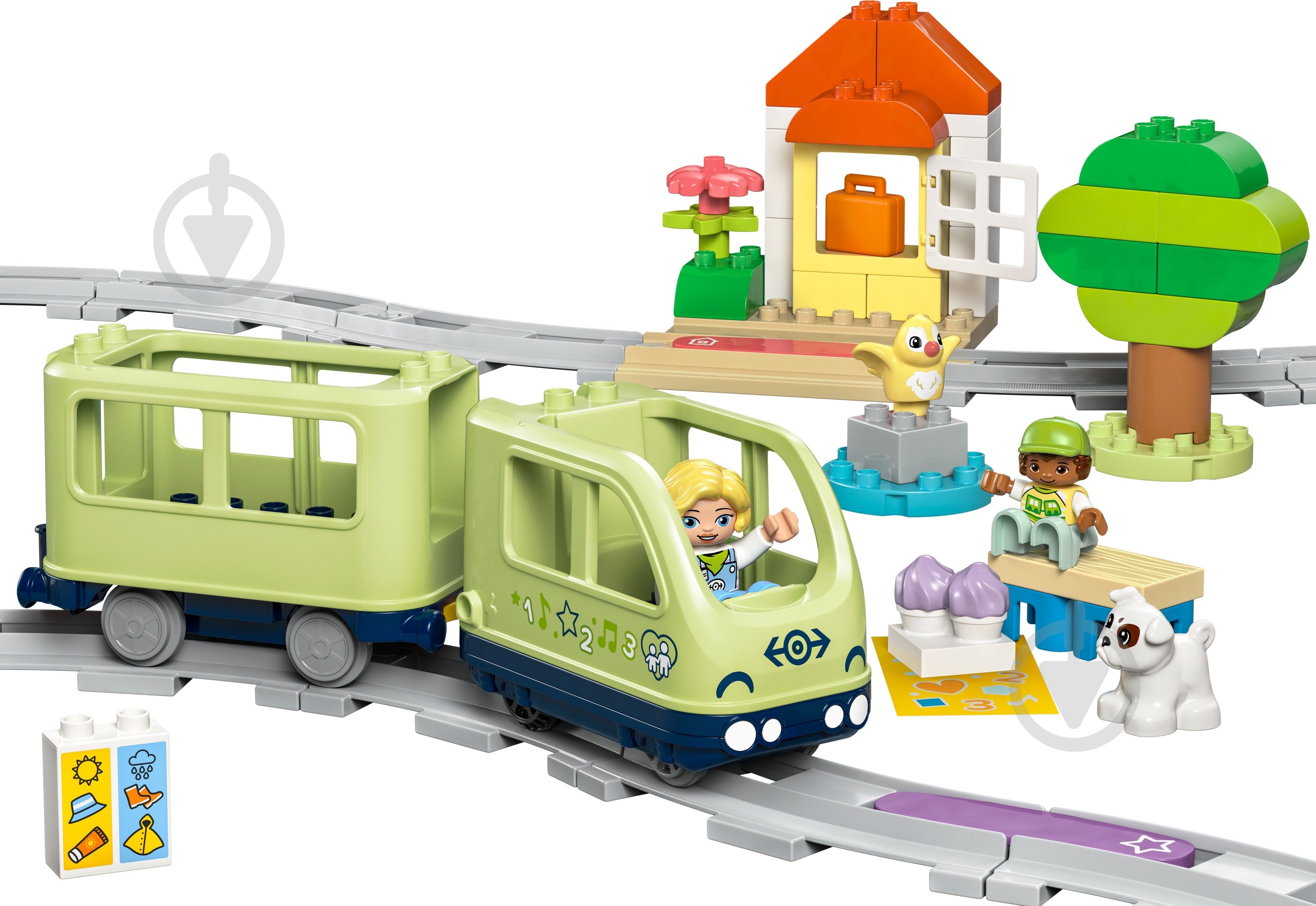 Конструктор LEGO DUPLO Інтерактивний пригодницький потяг 10427 - фото 3 Конструктор LEGO DUPLO Інтерактивний пригодницький потяг 10427 - фото 3
