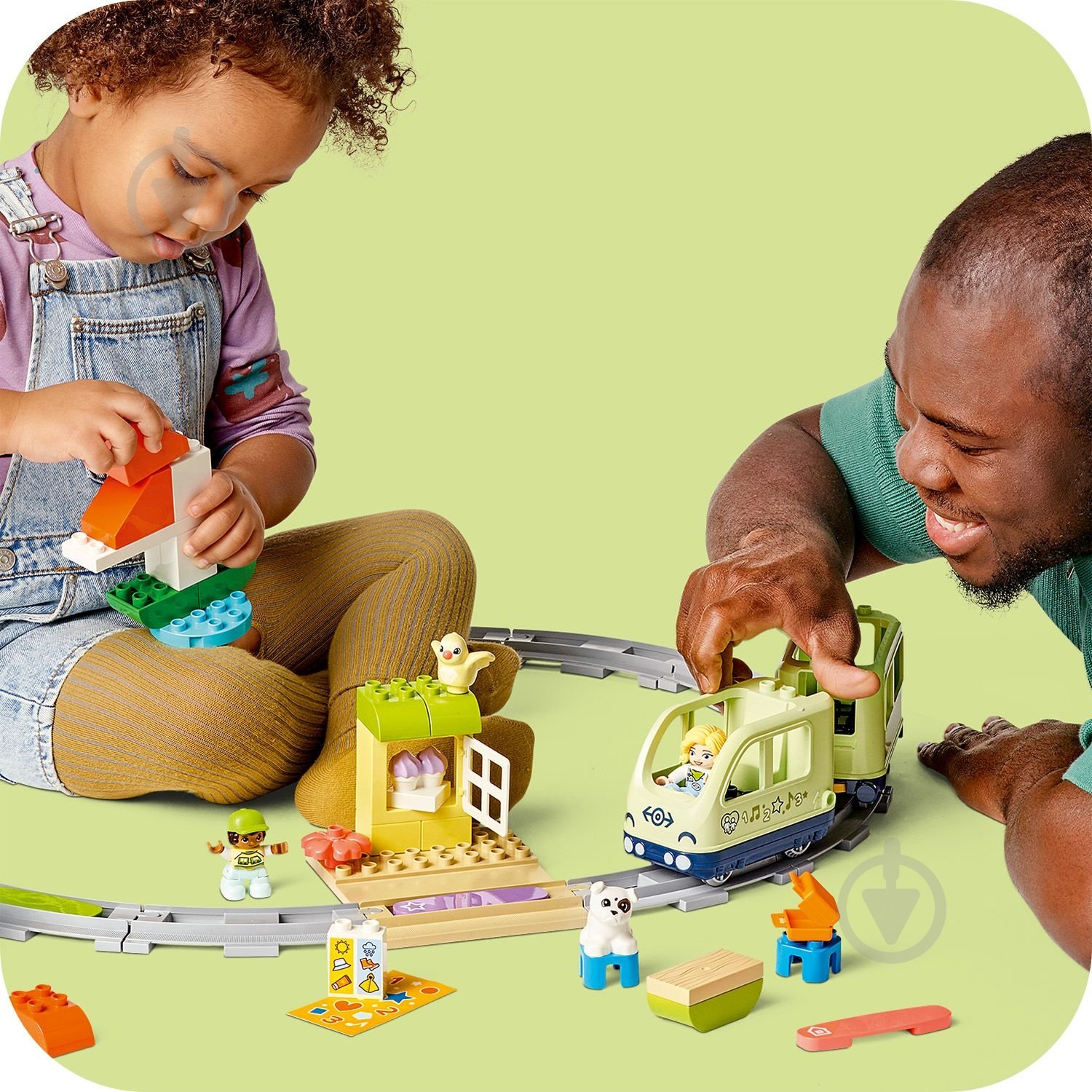 Конструктор LEGO DUPLO Інтерактивний пригодницький потяг 10427 - фото 13 Конструктор LEGO DUPLO Інтерактивний пригодницький потяг 10427 - фото 13