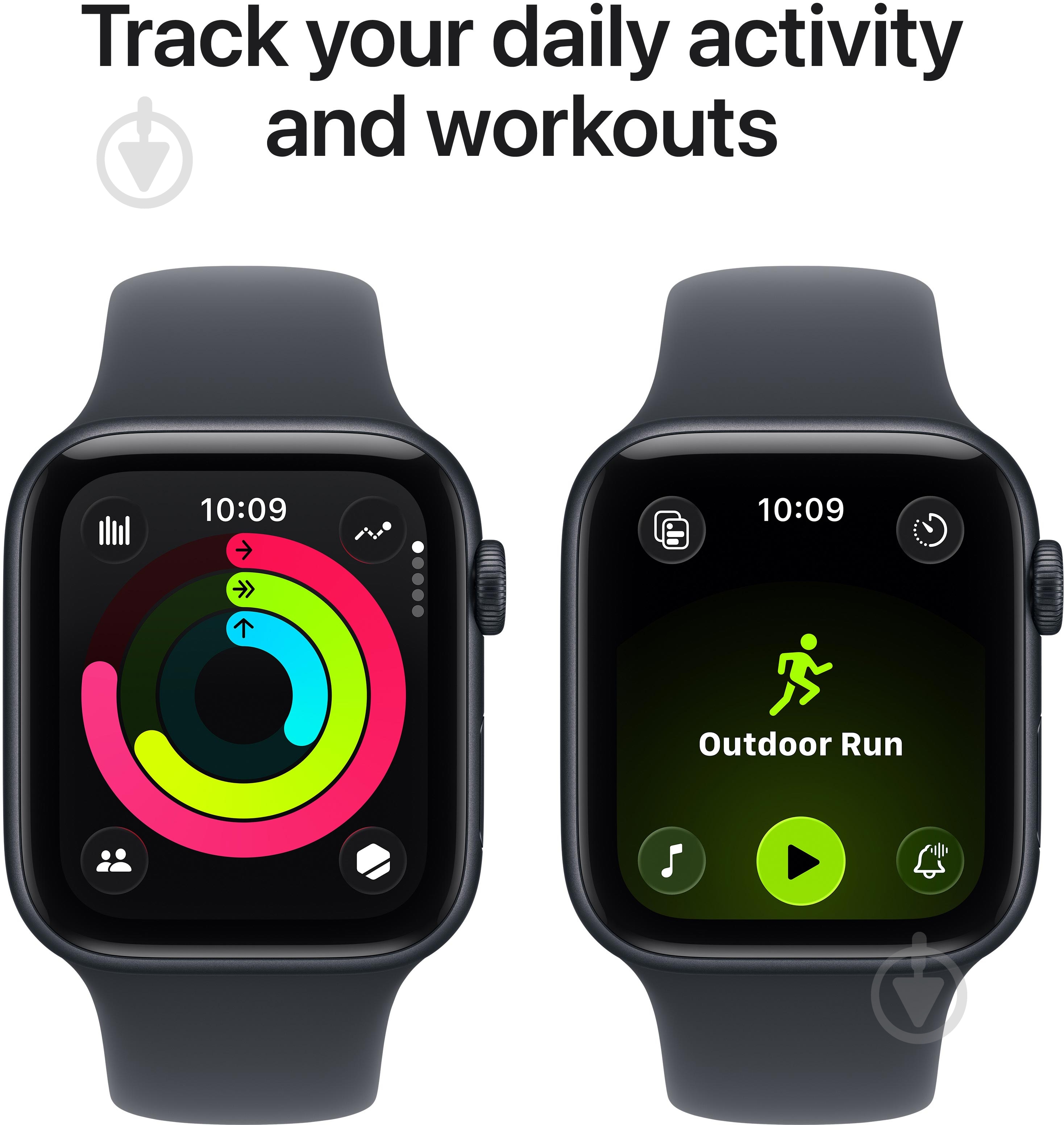 Смарт-годинник Apple Watch SE 3 GPS + Cellular 44mm Midnight Aluminium Case with Midnight Sport Band - S/M (MEPH4RK/A) - фото 6