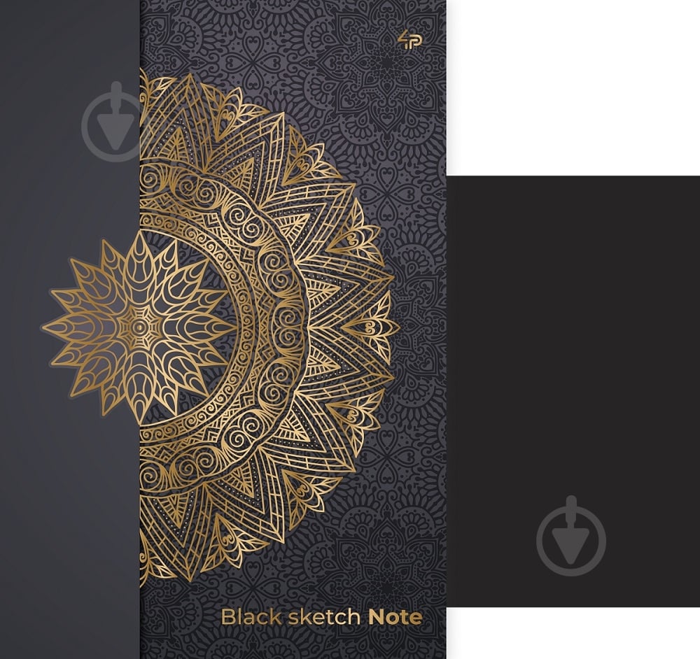 Скетчбук Black sketch note mandala A5 Profiplan - фото 1