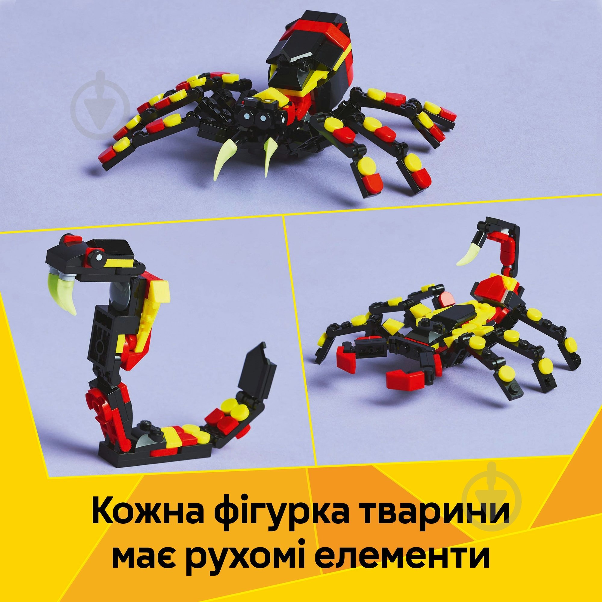Конструктор LEGO Creator Дикі тварини: Дивовижний павук 31159 - фото 6