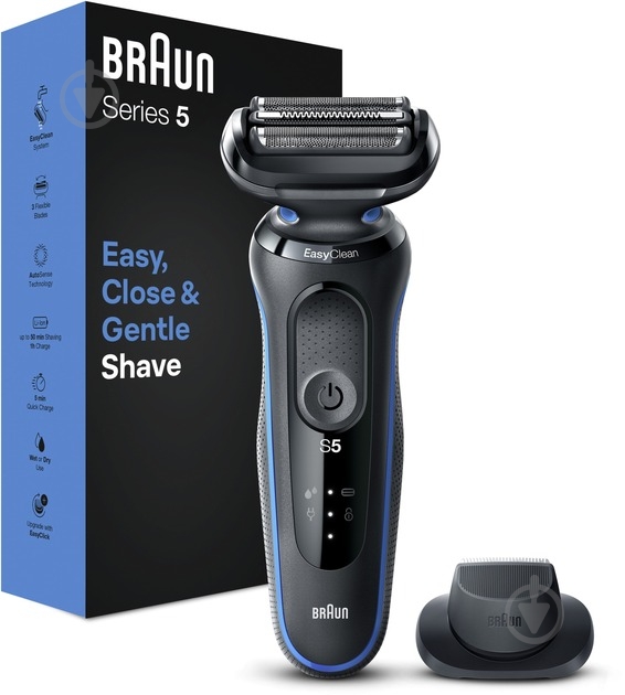Электробритва Braun Series 5 51-B1200S Blue - фото 3 Электробритва Braun Series 5 51-B1200S Blue - фото 3