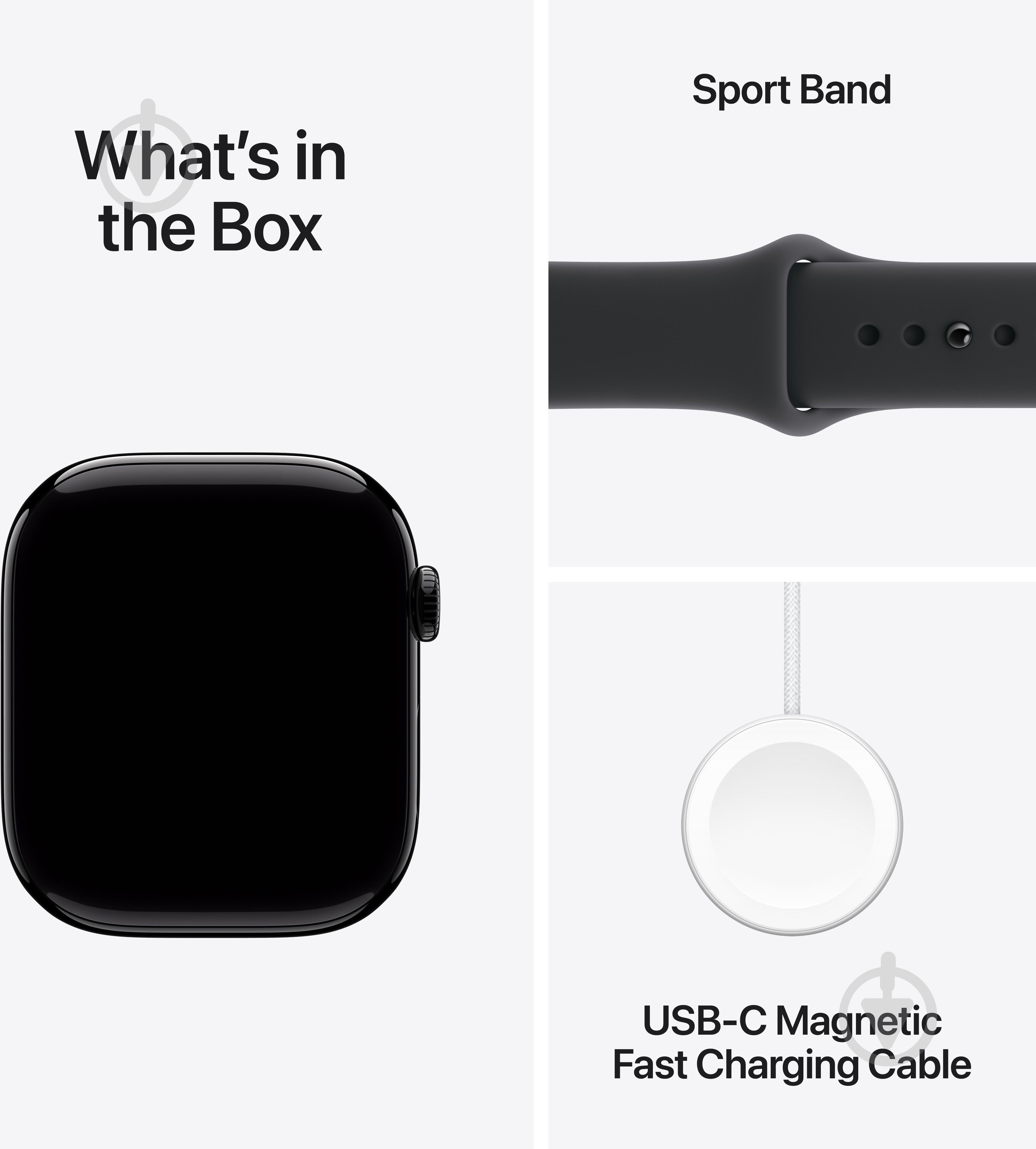 Смарт-годинник Apple Watch Series 11 GPS 46mm Jet Black Aluminium Case with Black Sport Band - M/L (MEUX4RK/A) - фото 8