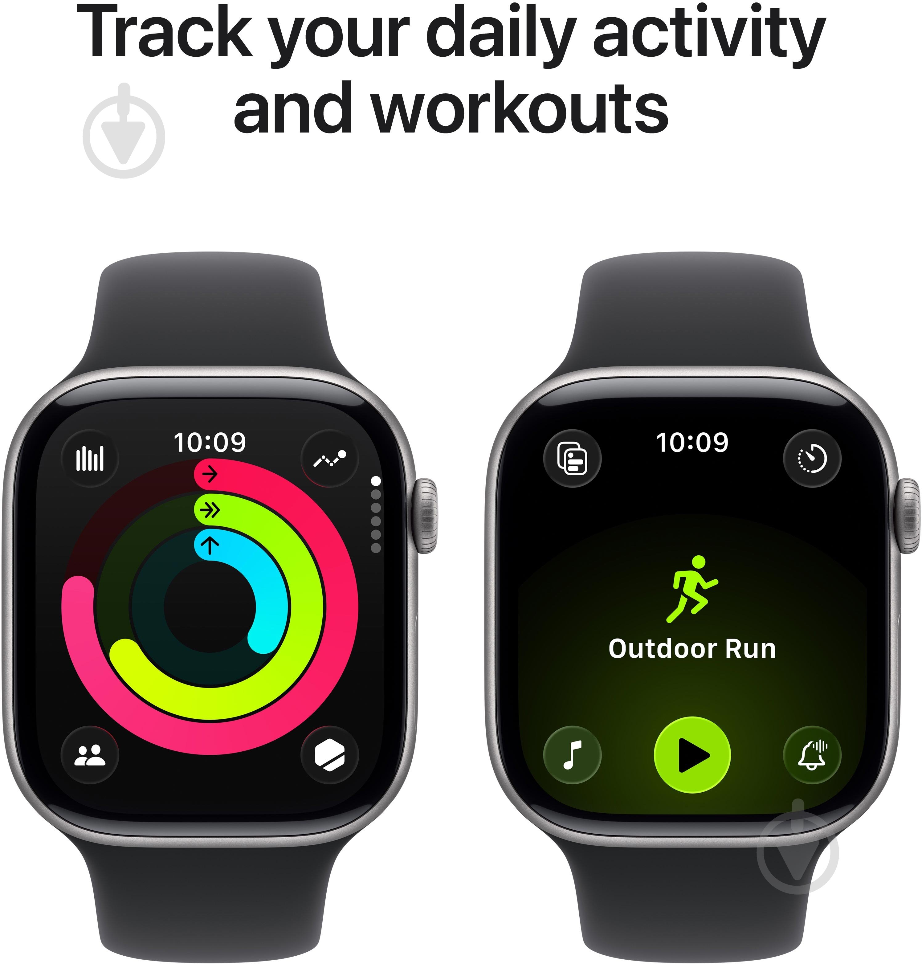 Смарт-годинник Apple Watch Series 11 GPS 46mm Space Grey Aluminium Case with Black Sport Band - M/L (MEV44RK/A) - фото 4