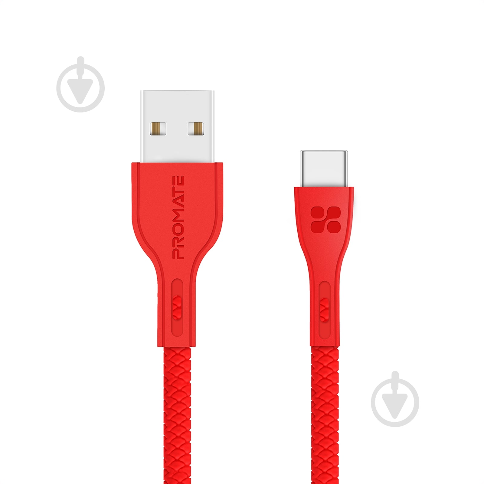 Кабель Promate PowerBeam-C USB-USB Type-C 2А 1,2 м красный (powerbeam-c.red) - фото 1