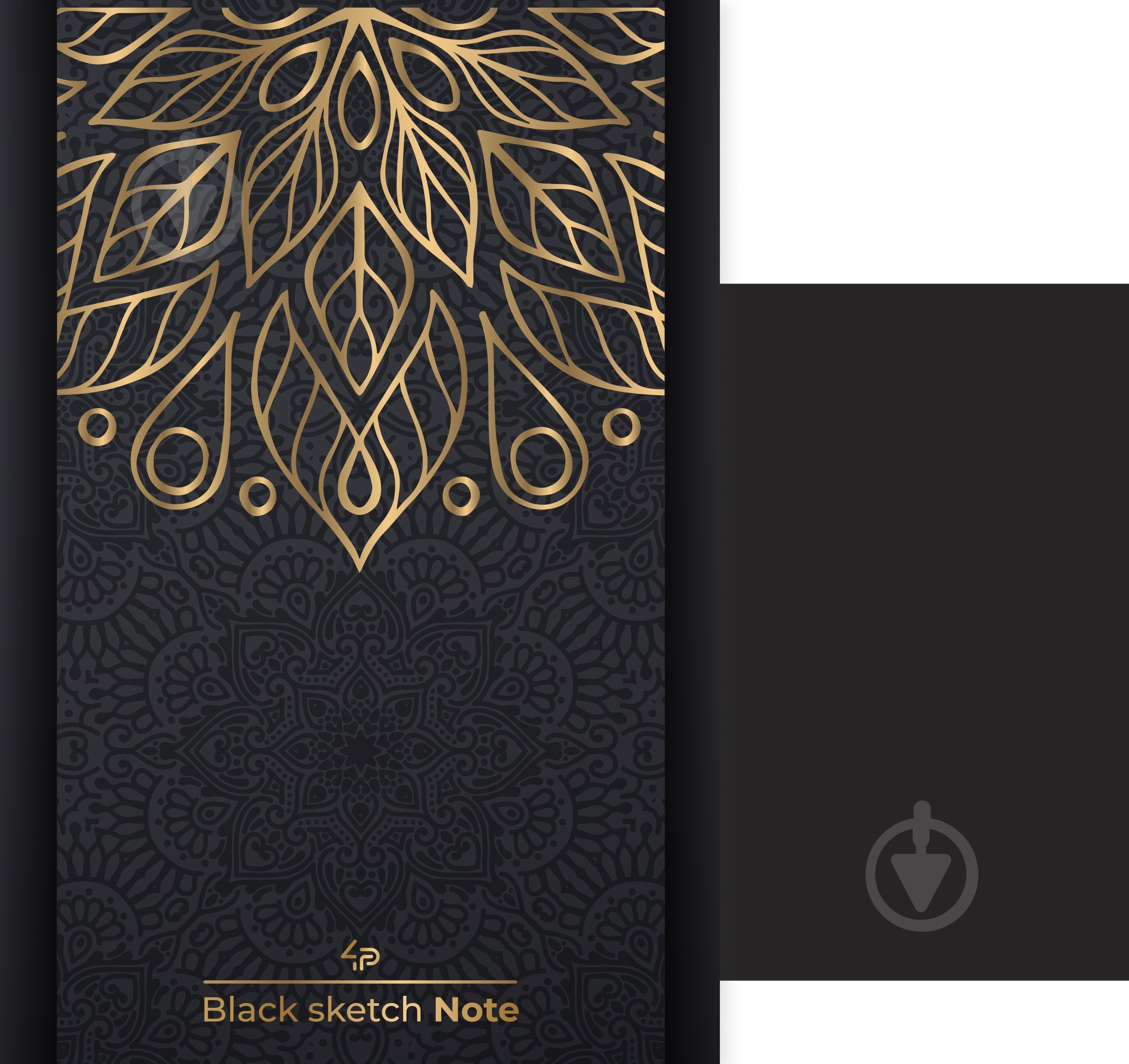 Блокнот Black sketch note mehndi A5 Profiplan - фото 1 Блокнот Black sketch note mehndi A5 Profiplan - фото 1
