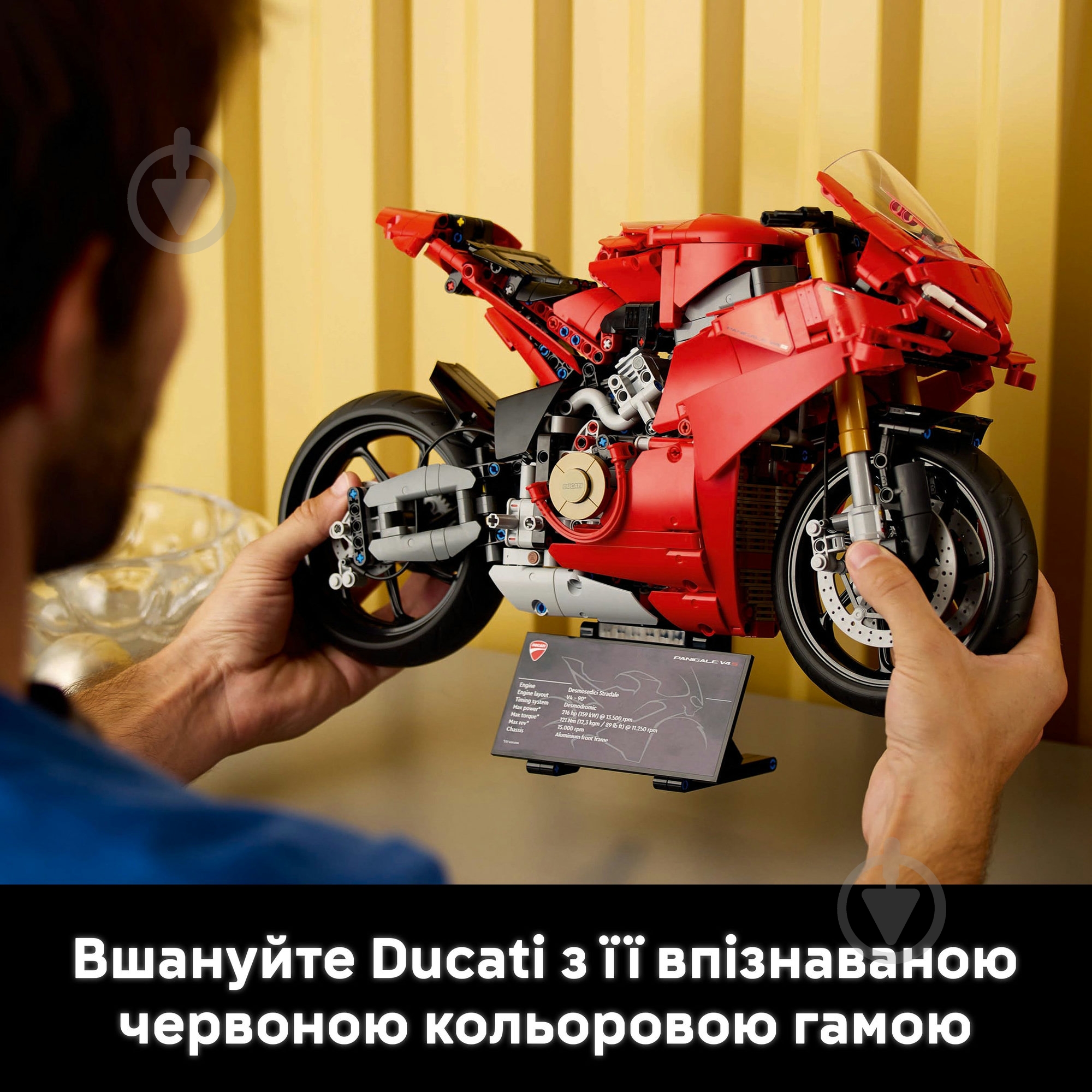 Конструктор LEGO Technic Мотоцикл Ducati Panigale V4 S 42202 - фото 9 Конструктор LEGO Technic Мотоцикл Ducati Panigale V4 S 42202 - фото 9